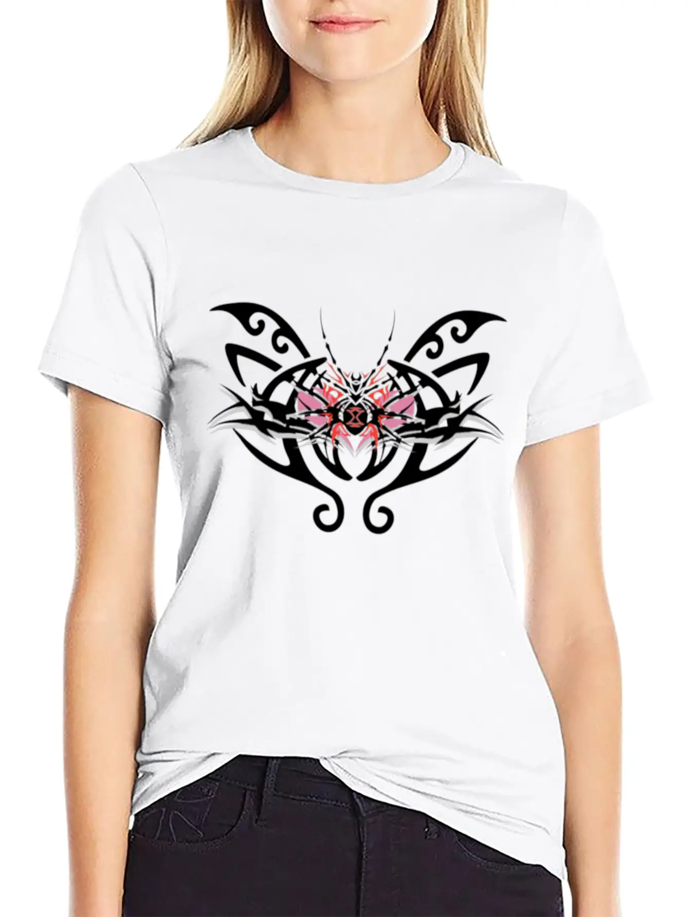Tribal Butterfly Unisex Casual T-Shirt – Clean Design For Daily Comfort