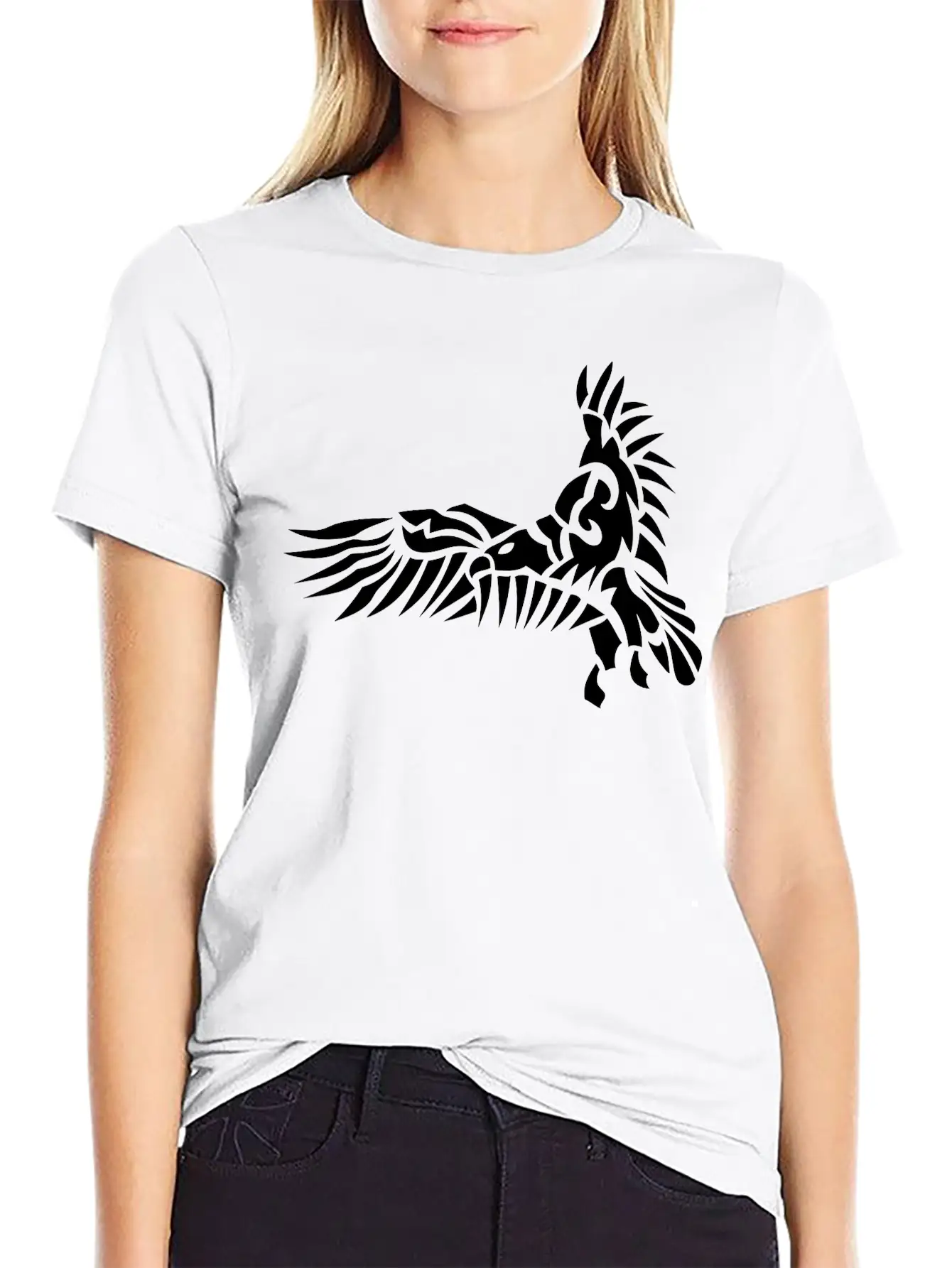 Tribal Eagle Animal Birds 6025 Lightweight Cotton T-Shirt – Daily Comfort Graphic Shirt