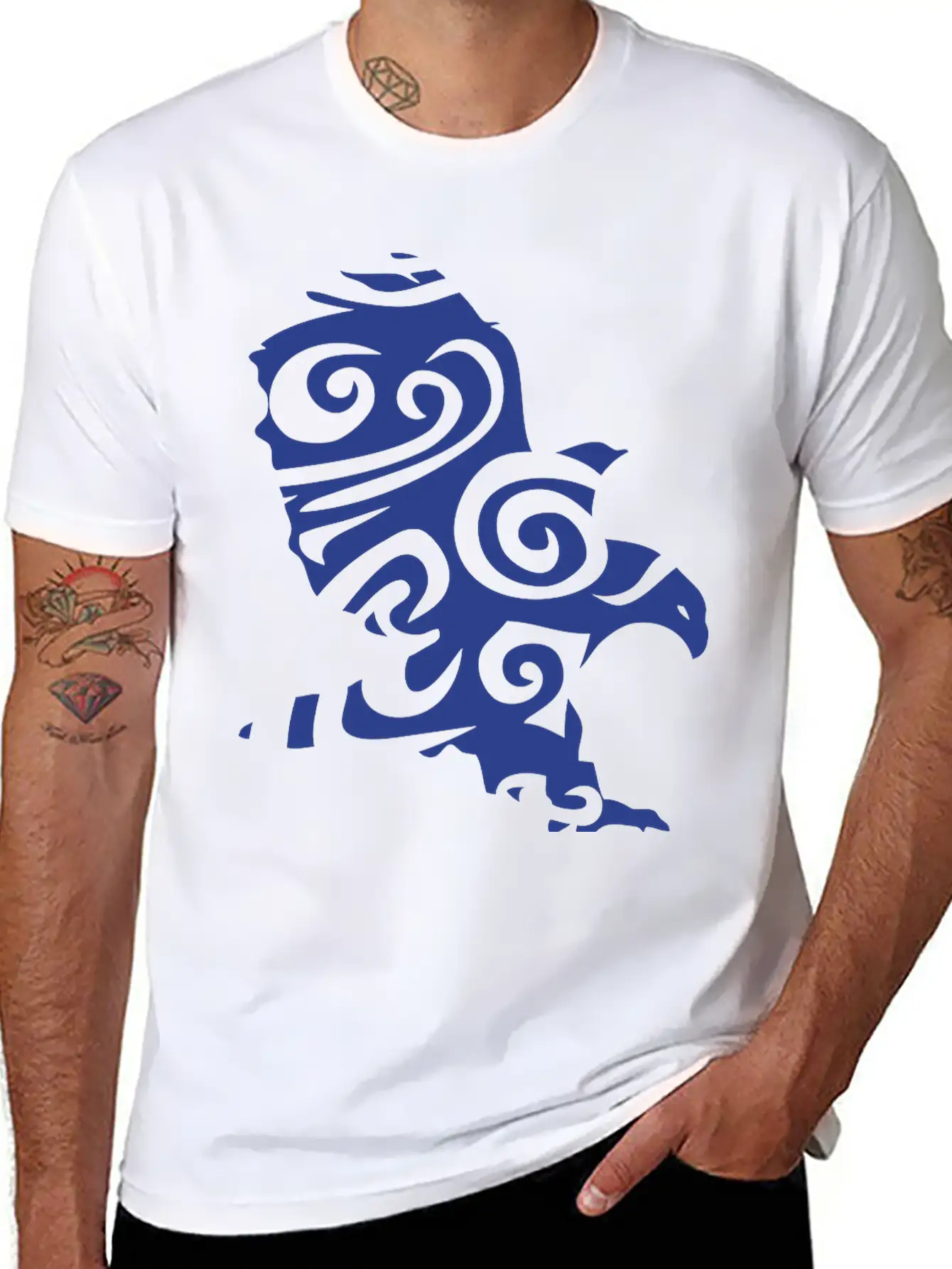 Tribal Eagle Wild Animal Designs Unisex Casual T-Shirt – Clean Design For Daily Comfort