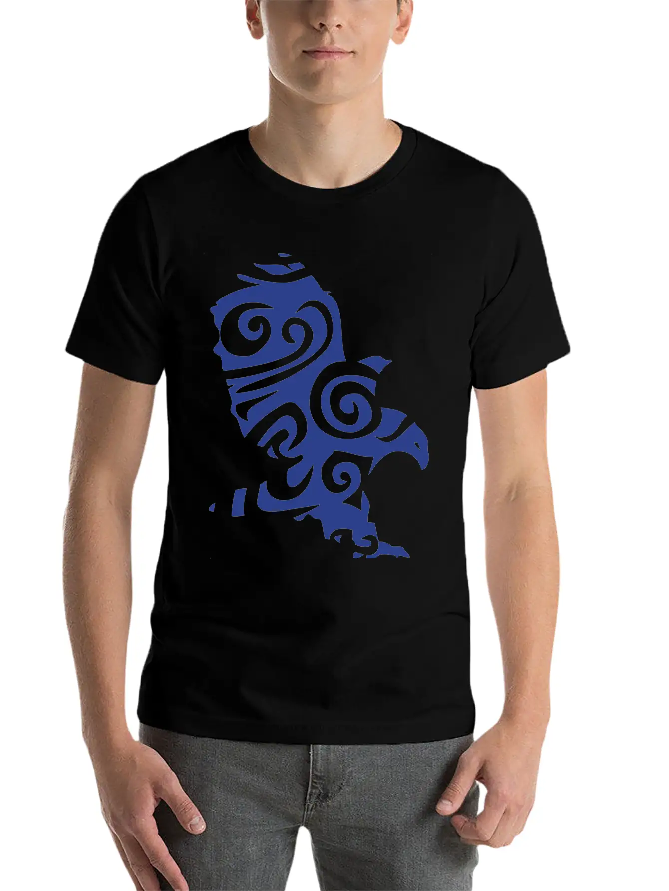 Tribal Eagle Wild Animal Designs Unisex Casual T-Shirt – Clean Design For Daily Comfort