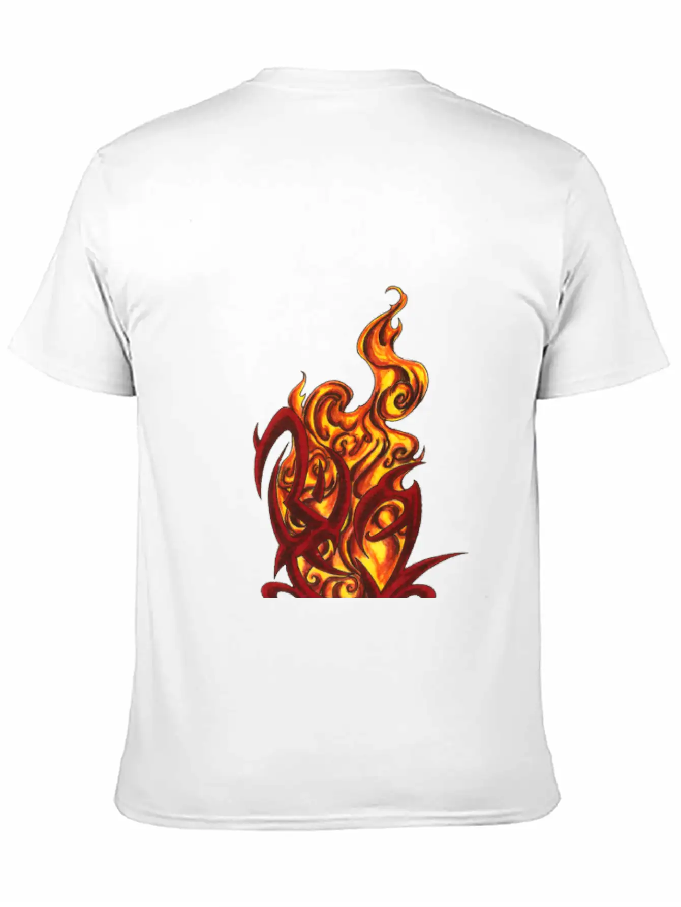 Tribal Heart With Flames Modern Fit Casual T-Shirt ��� Clean And Versatile Design