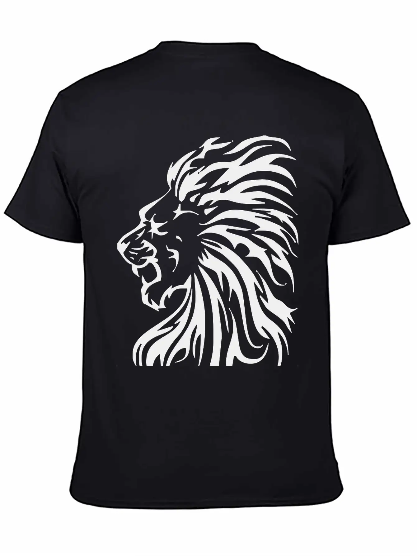 Tribal Lion Classic Fit Graphic Tee For Daily Comfort – Unisex Cotton Shirt