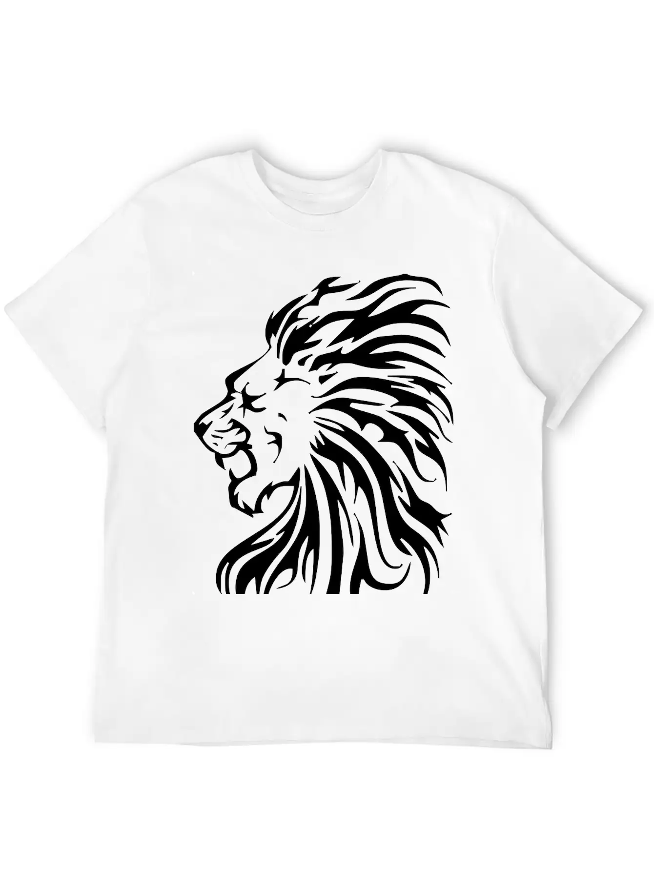 Tribal Lion Classic Fit Graphic Tee For Daily Comfort – Unisex Cotton Shirt