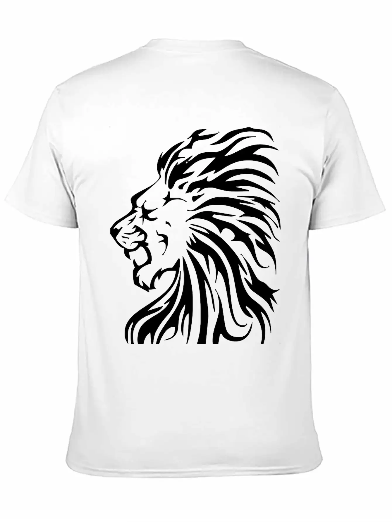 Tribal Lion Classic Fit Graphic Tee For Daily Comfort – Unisex Cotton Shirt