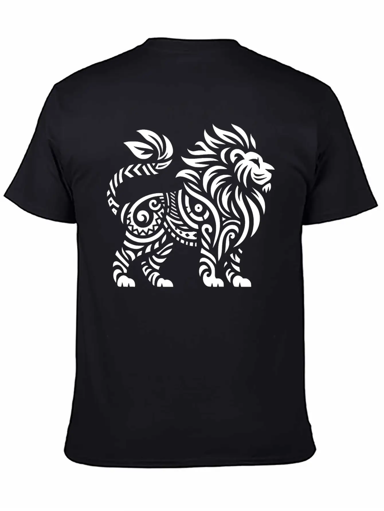 Tribal Lion Unisex Casual T-Shirt – Clean Design For Daily Comfort