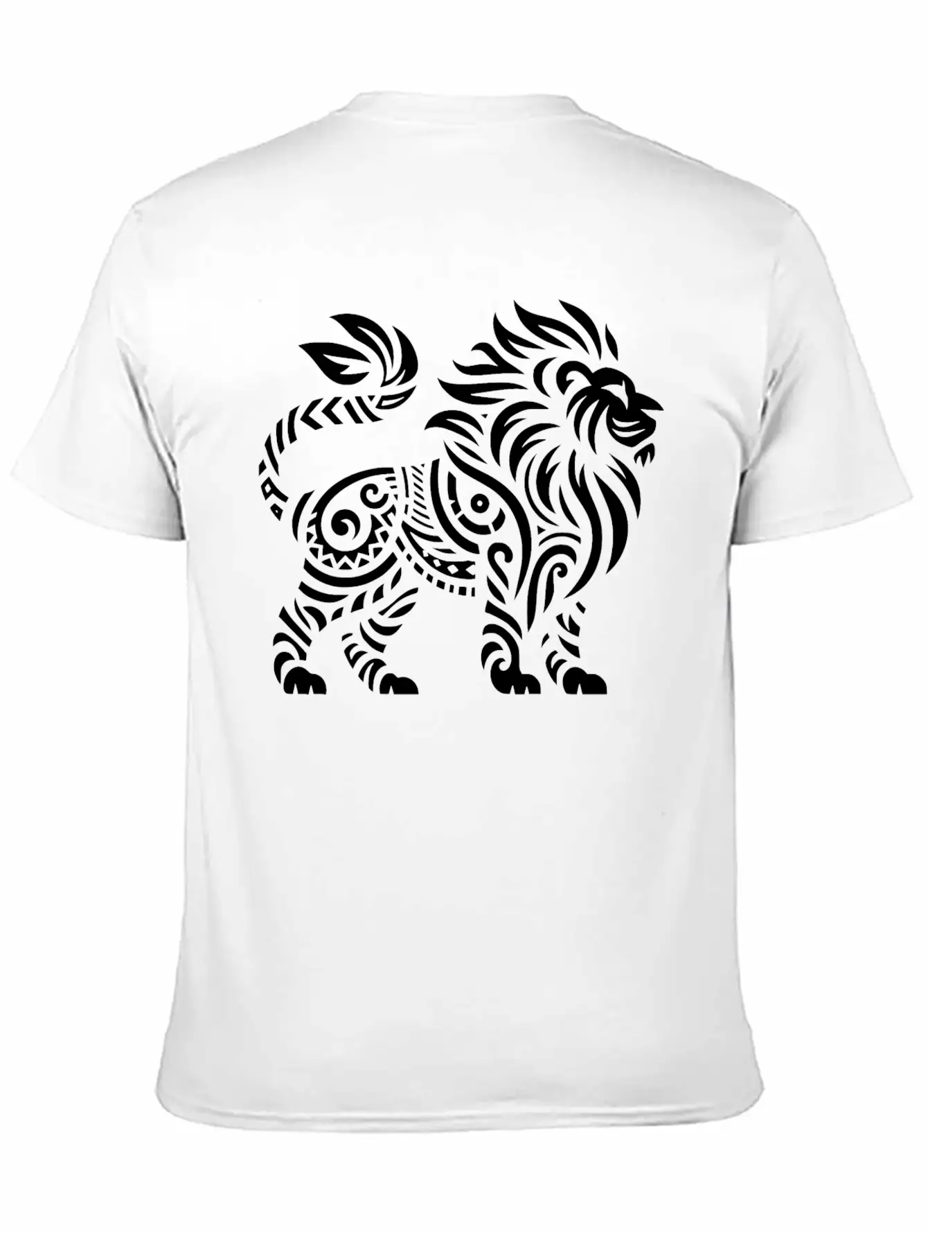 Tribal Lion Unisex Casual T-Shirt – Clean Design For Daily Comfort