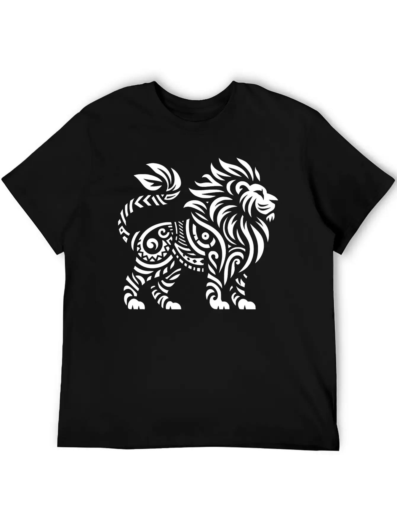 Tribal Lion Unisex Casual T-Shirt – Clean Design For Daily Comfort