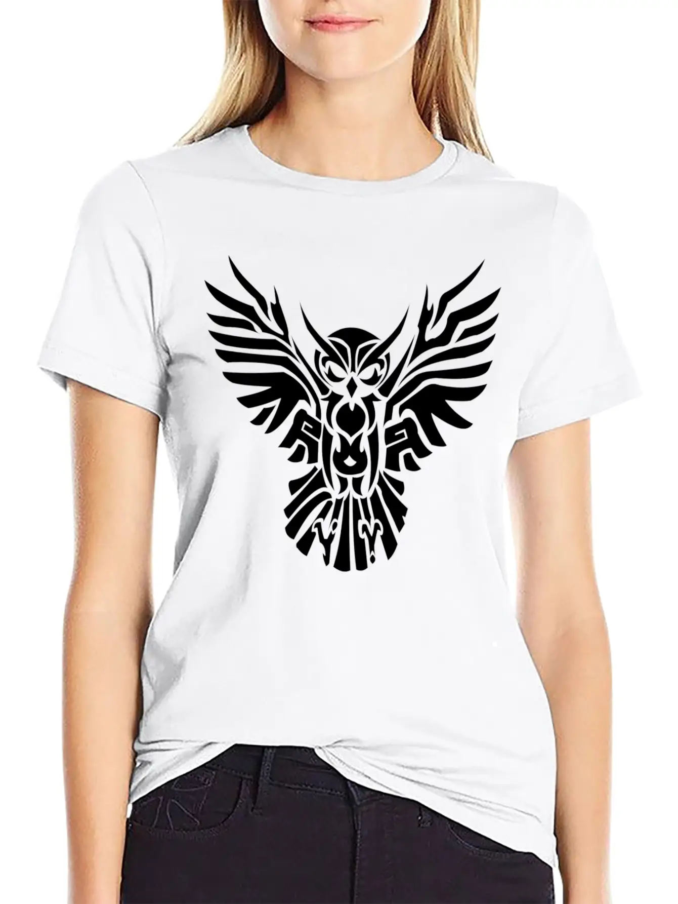 Tribal Owl Relaxed Everyday Tee – Lightweight And Durable Cotton