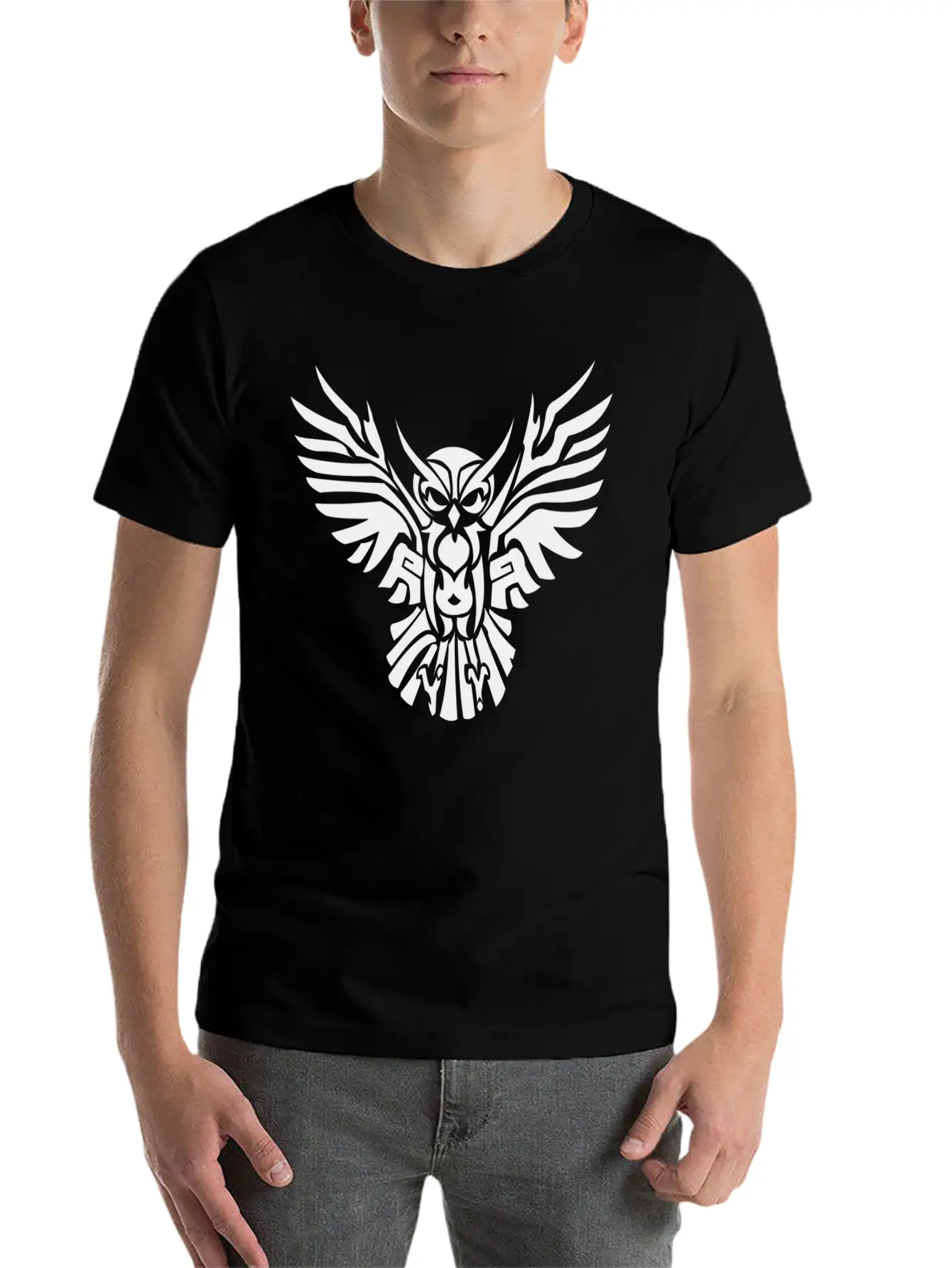 Tribal Owl Relaxed Everyday Tee – Lightweight And Durable Cotton