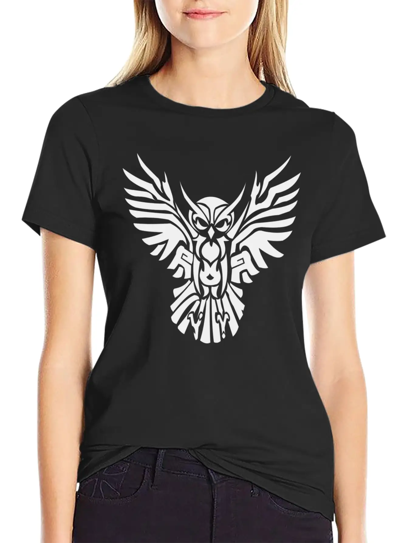 Tribal Owl Relaxed Everyday Tee – Lightweight And Durable Cotton