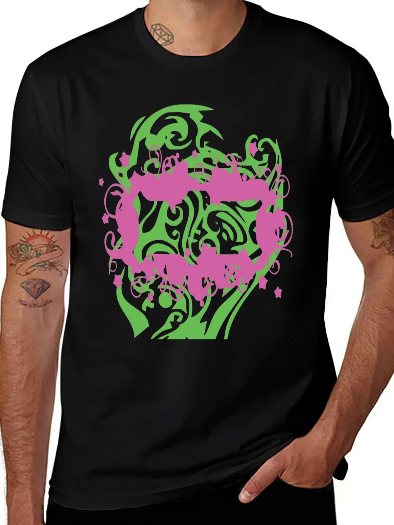 Tribal Shapes Classic Fit Graphic Tee For Daily Comfort – Unisex Cotton Shirt