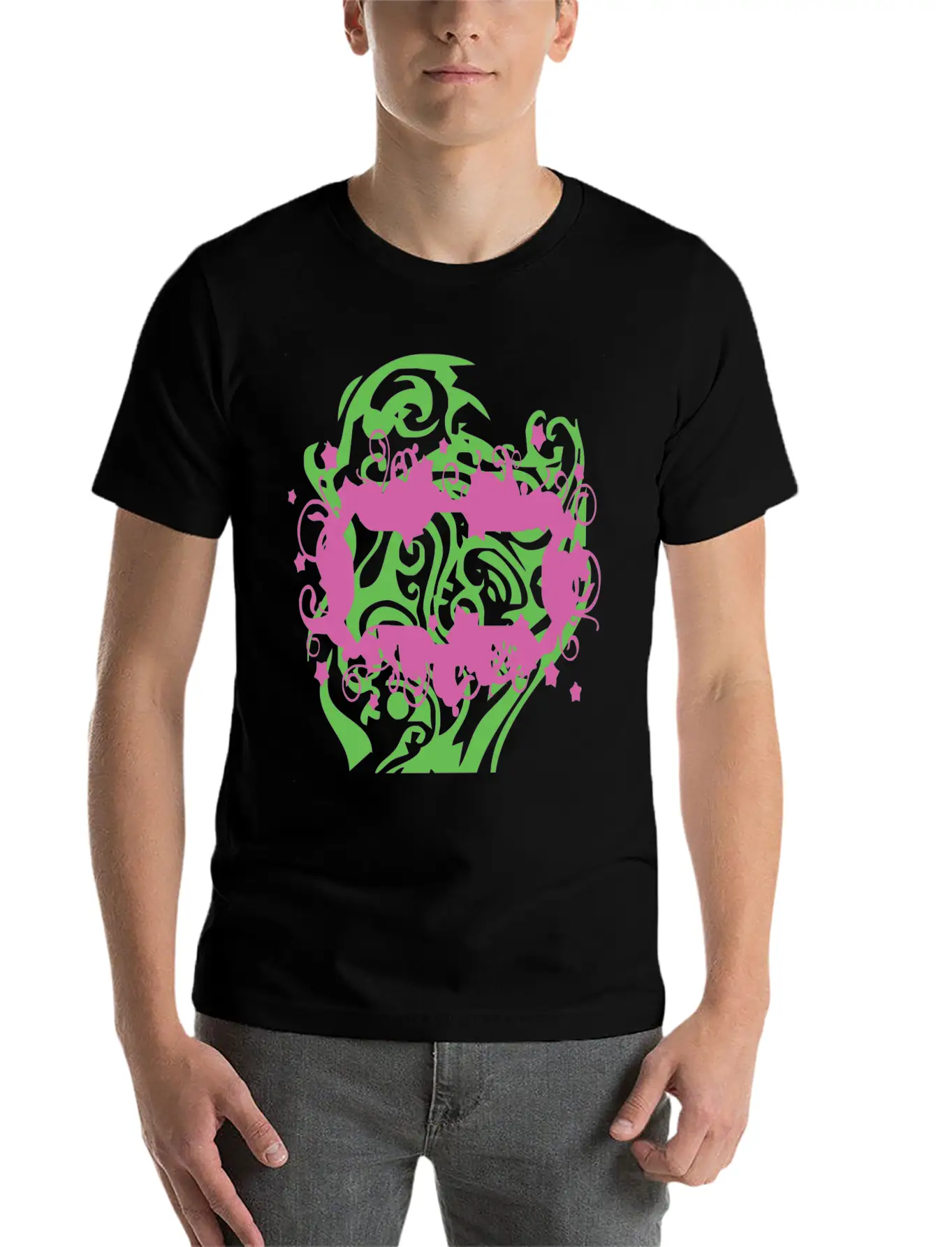 Tribal Shapes Classic Fit Graphic Tee For Daily Comfort – Unisex Cotton Shirt