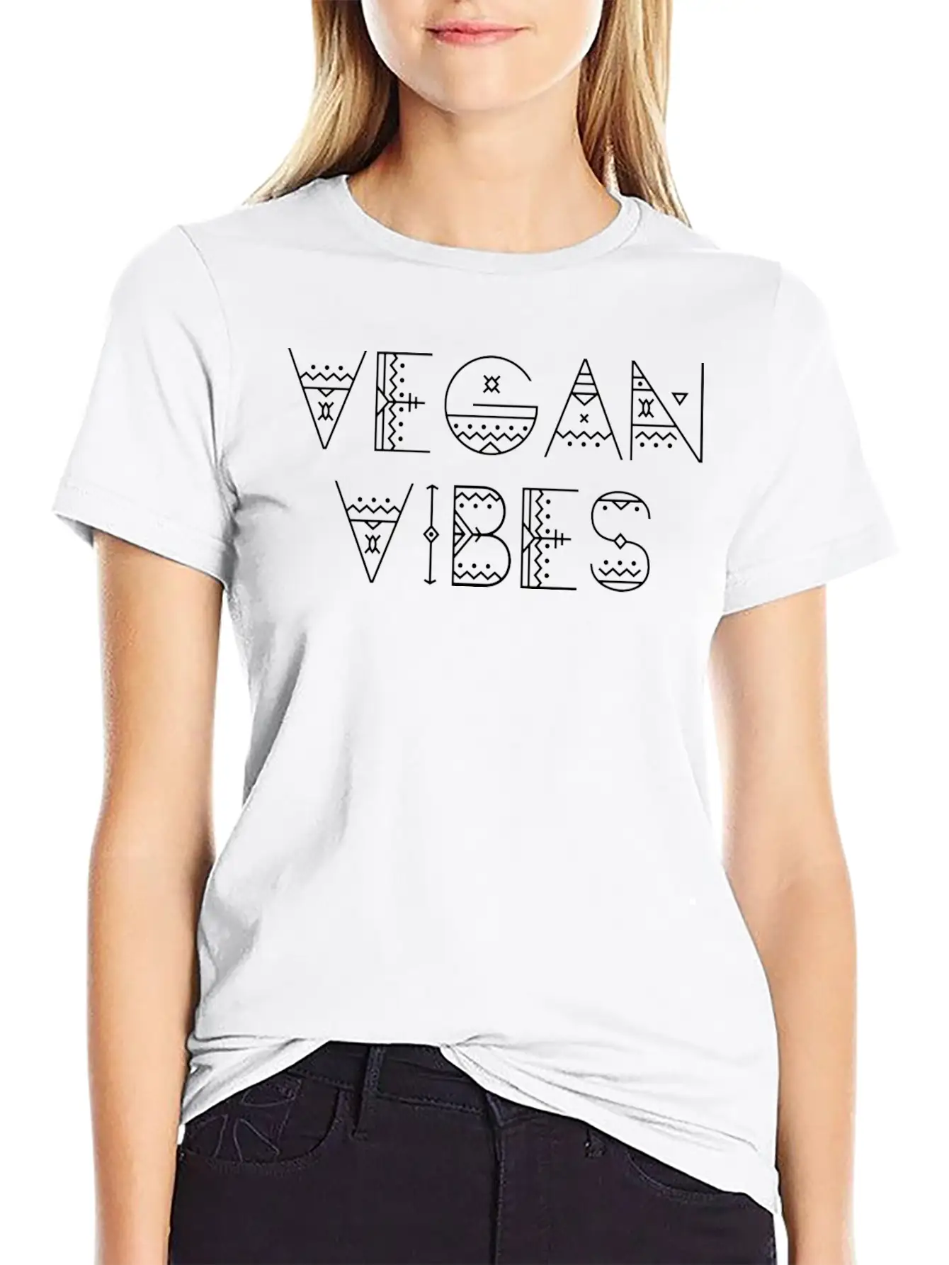 Tribal Vegan Art Classic Fit Graphic Tee For Daily Comfort – Unisex Cotton Shirt