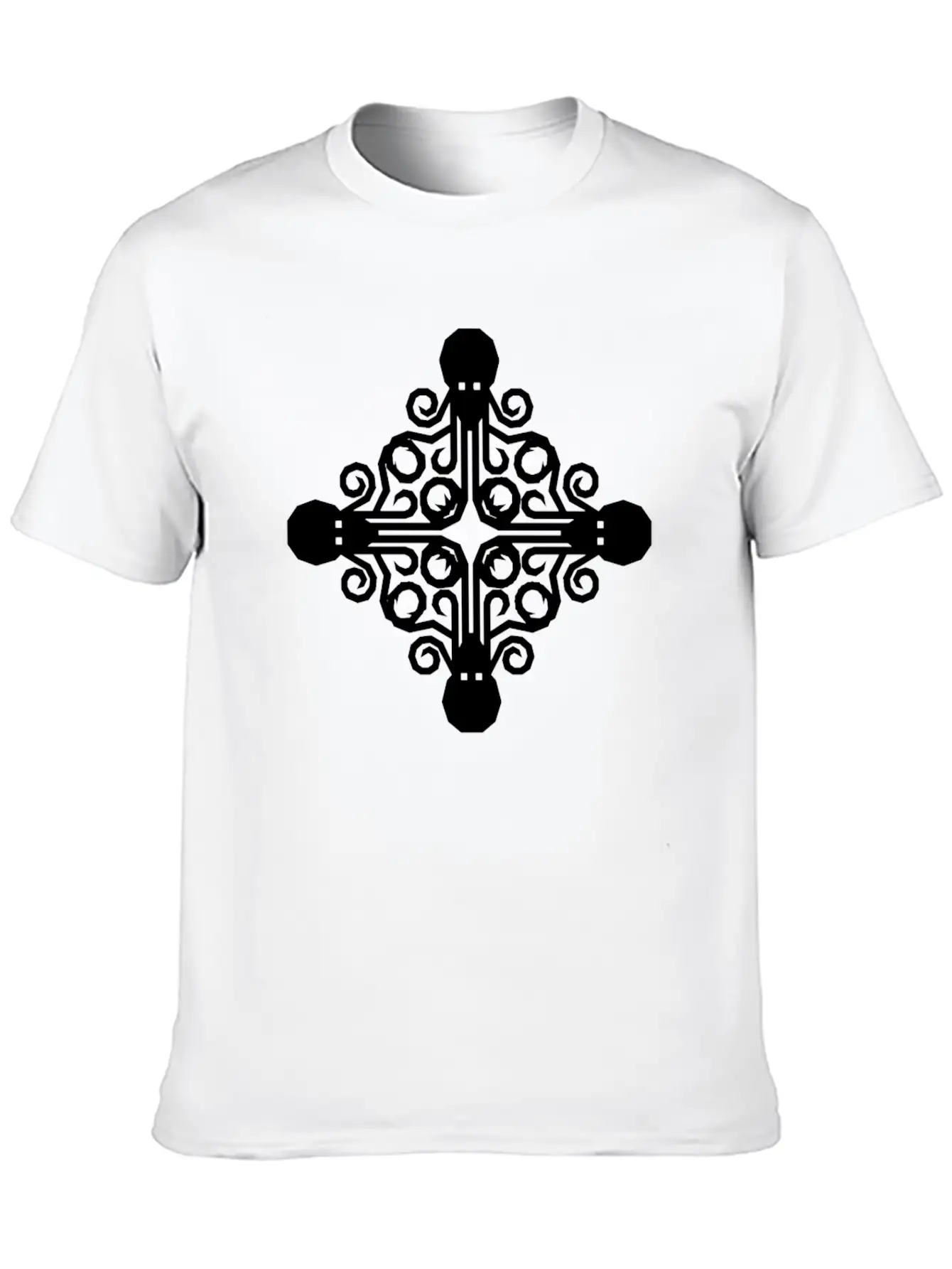 Trippy Psychedelic Octopus Quadrant Classic Fit Graphic Tee For Daily Comfort – Unisex Cotton Shirt