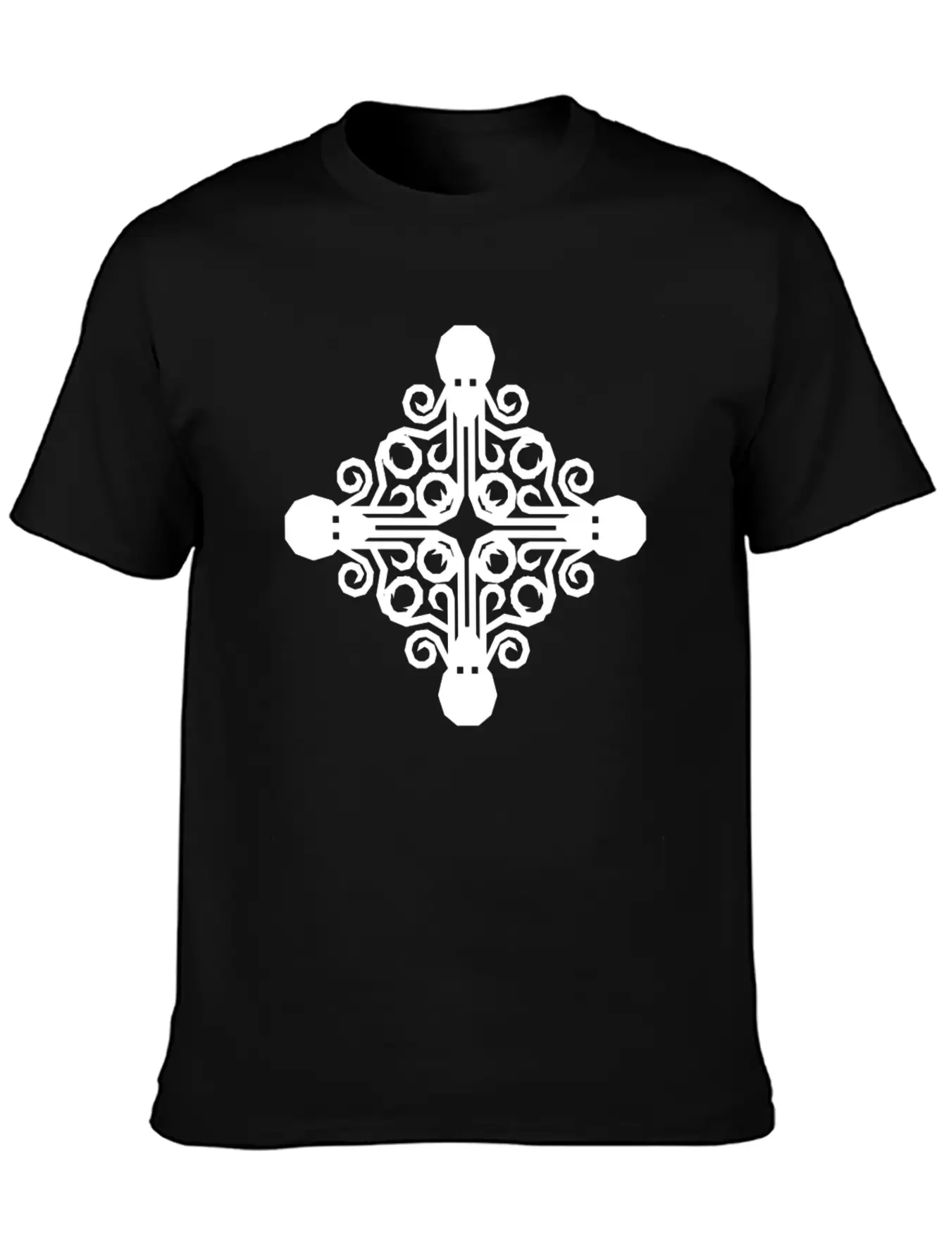 Trippy Psychedelic Octopus Quadrant Classic Fit Graphic Tee For Daily Comfort – Unisex Cotton Shirt