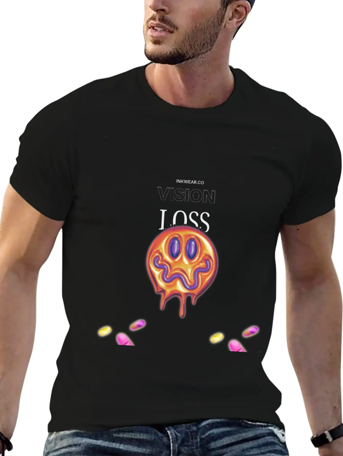 Trippy Psychedelic Unisex Casual T-Shirt – Clean Design For Daily Comfort