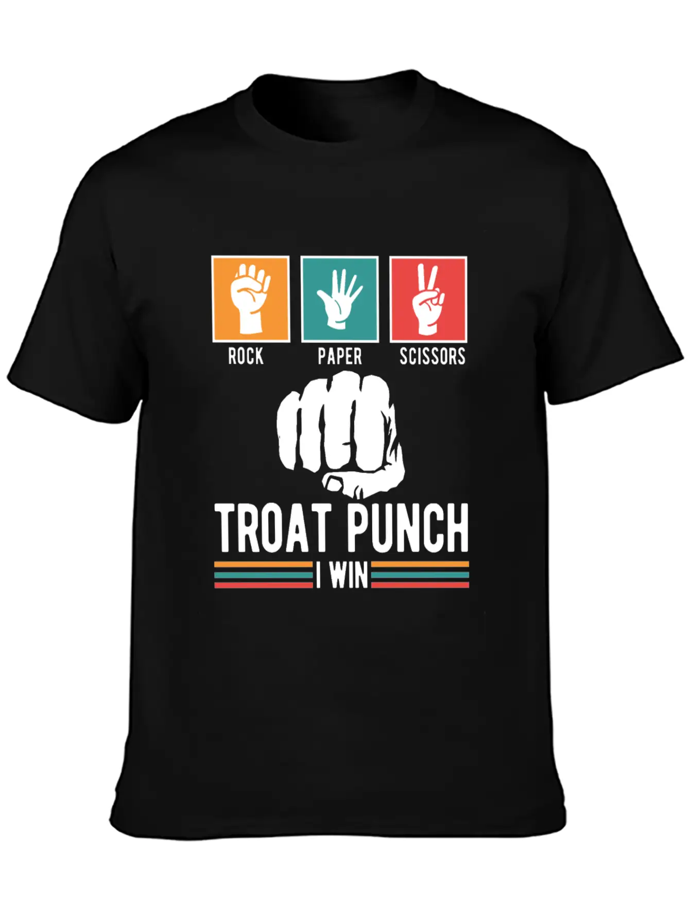 Troat Punch I Win Basic Graphic T-Shirt – Daily Comfort In Soft Cotton