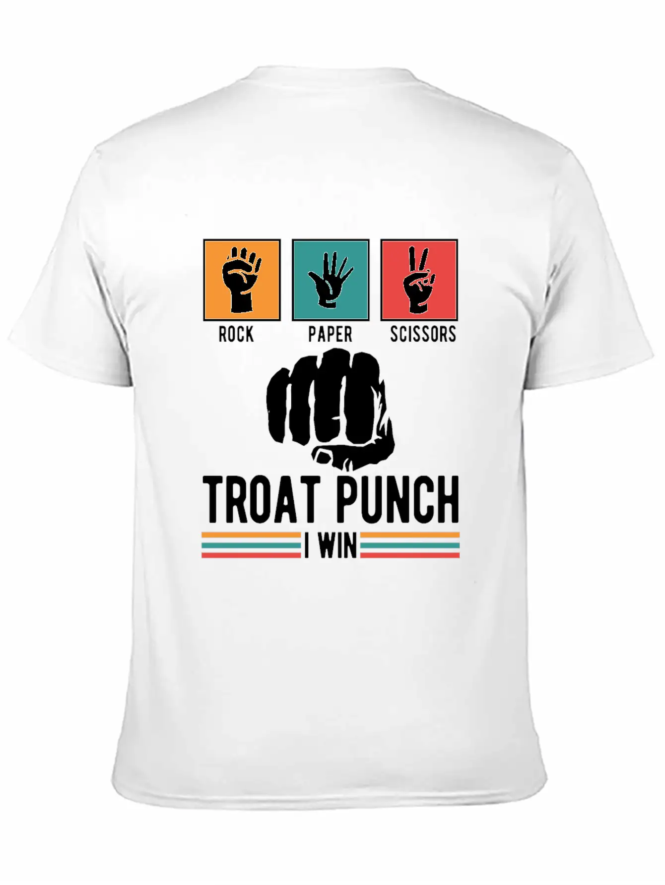 Troat Punch I Win Basic Graphic T-Shirt – Daily Comfort In Soft Cotton