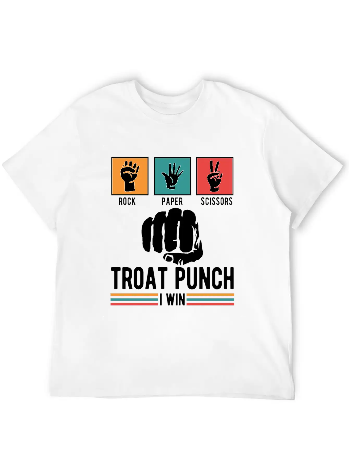 Troat Punch I Win Basic Graphic T-Shirt – Daily Comfort In Soft Cotton