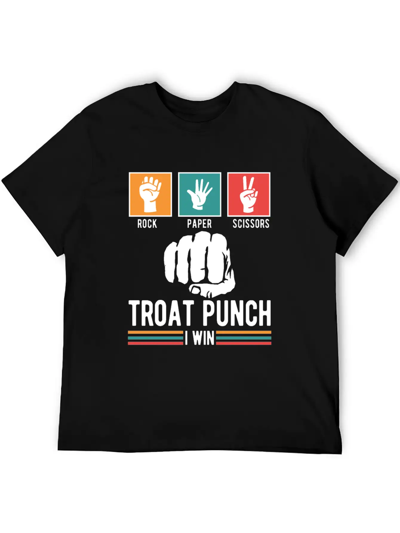 Troat Punch I Win Basic Graphic T-Shirt – Daily Comfort In Soft Cotton