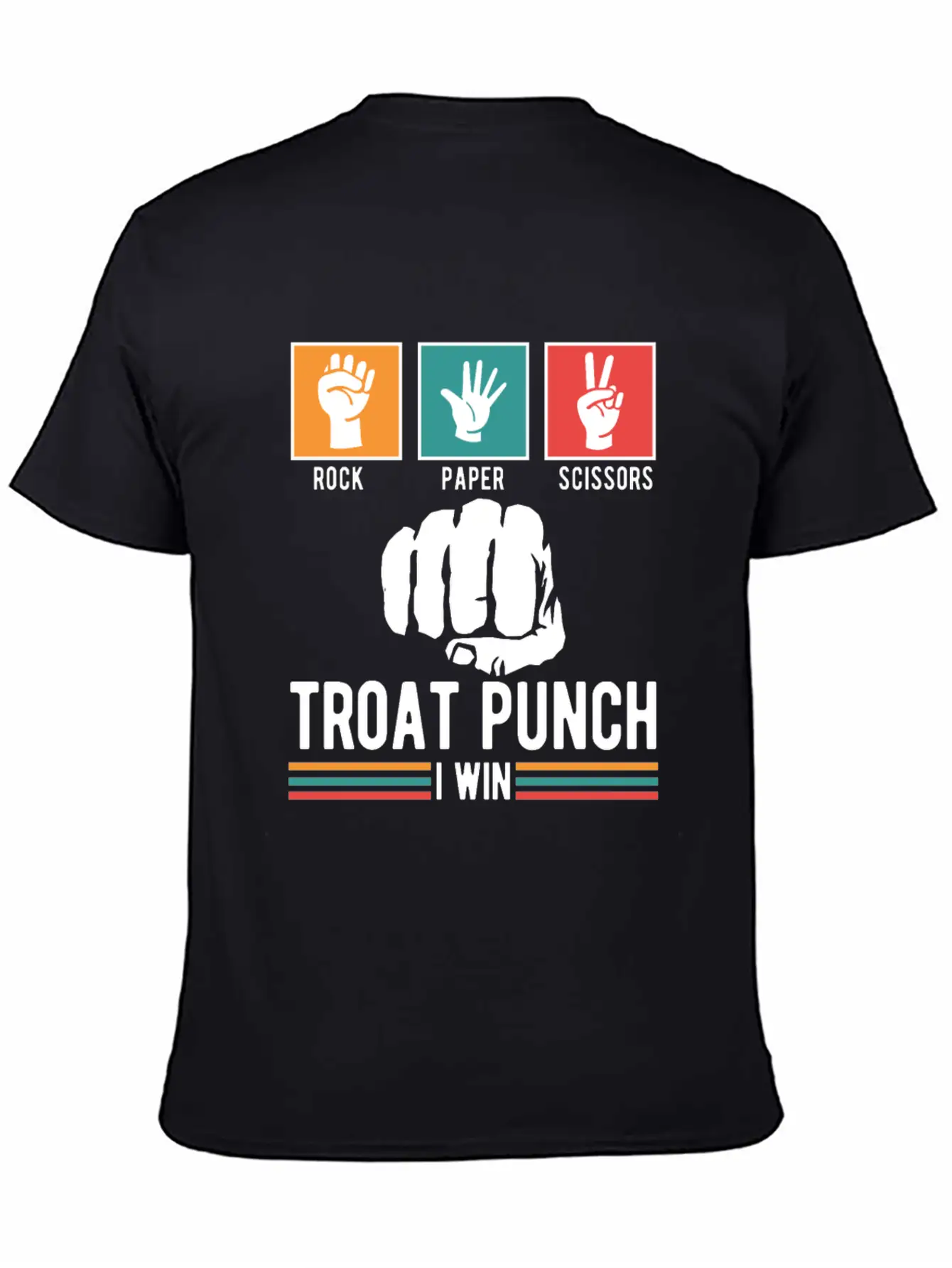 Troat Punch I Win Basic Graphic T-Shirt – Daily Comfort In Soft Cotton