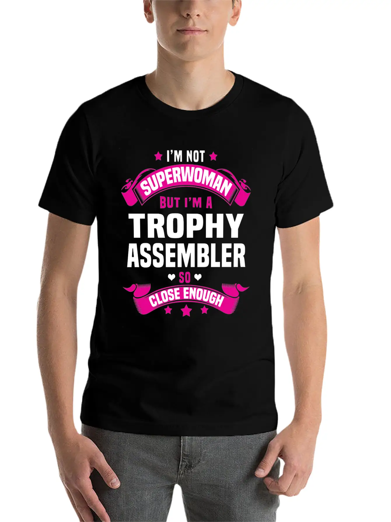 Trophy Assembler Lightweight Cotton T-Shirt – Daily Comfort Graphic Shirt