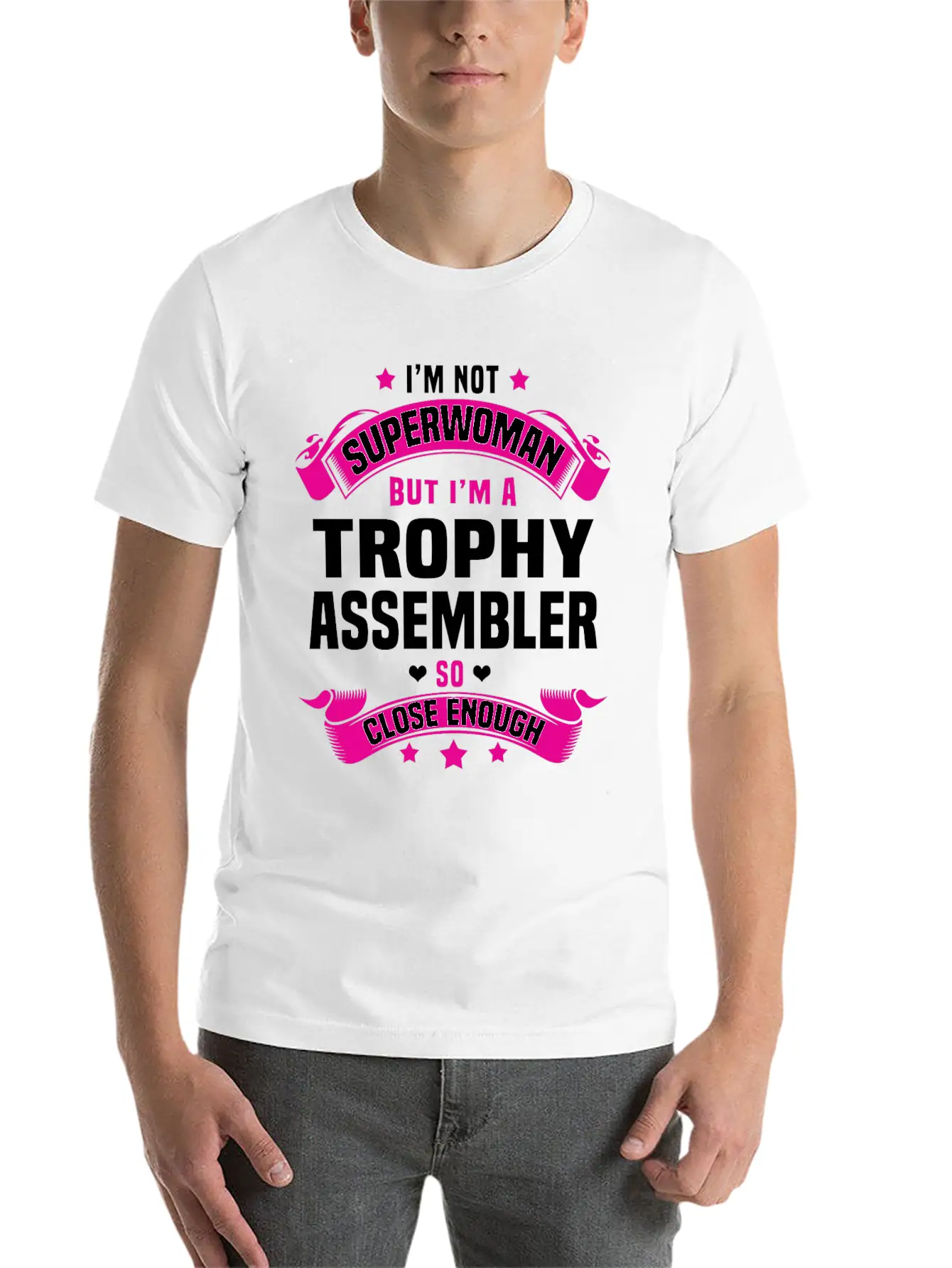 Trophy Assembler Lightweight Cotton T-Shirt – Daily Comfort Graphic Shirt