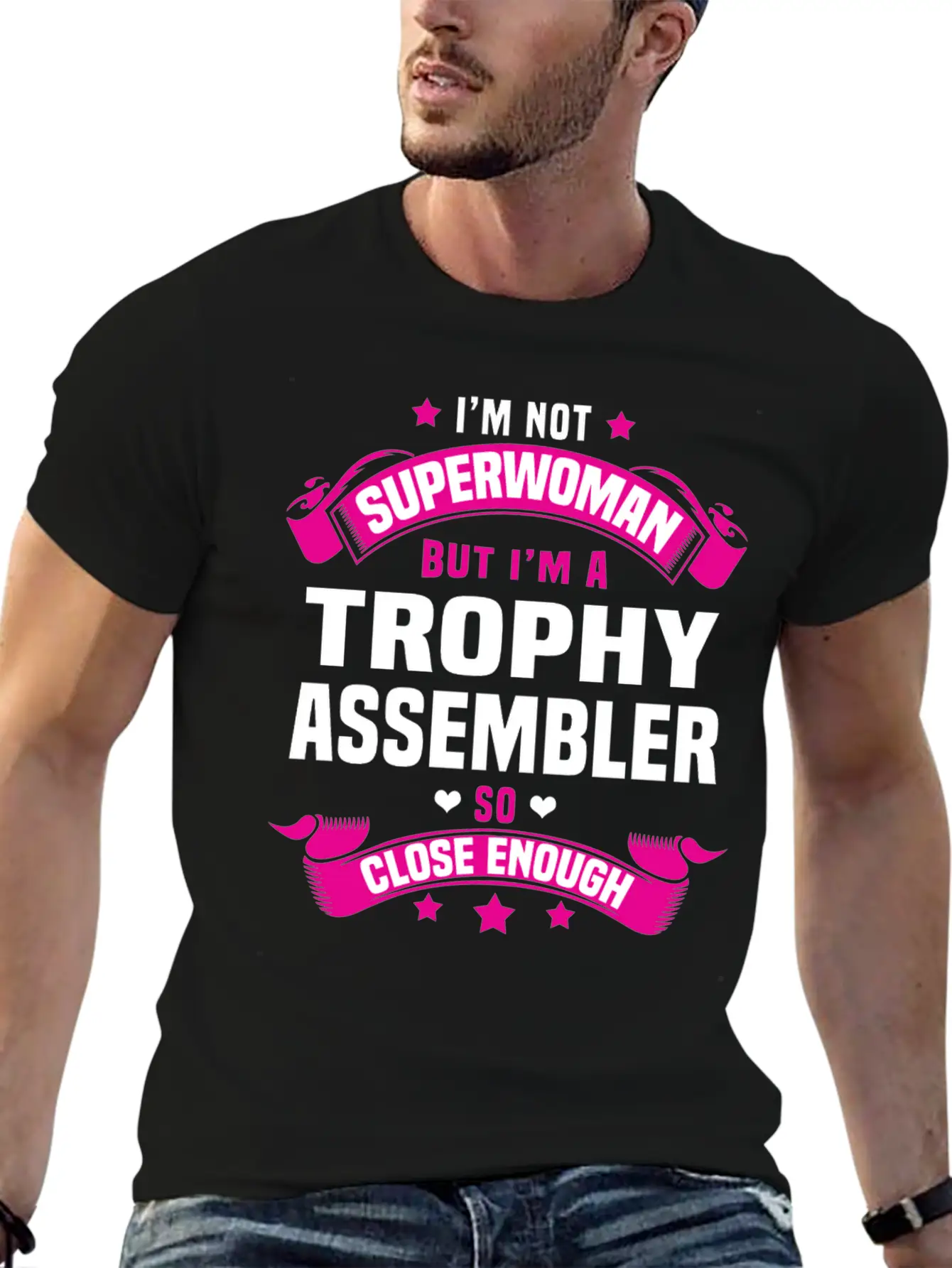 Trophy Assembler Lightweight Cotton T-Shirt – Daily Comfort Graphic Shirt