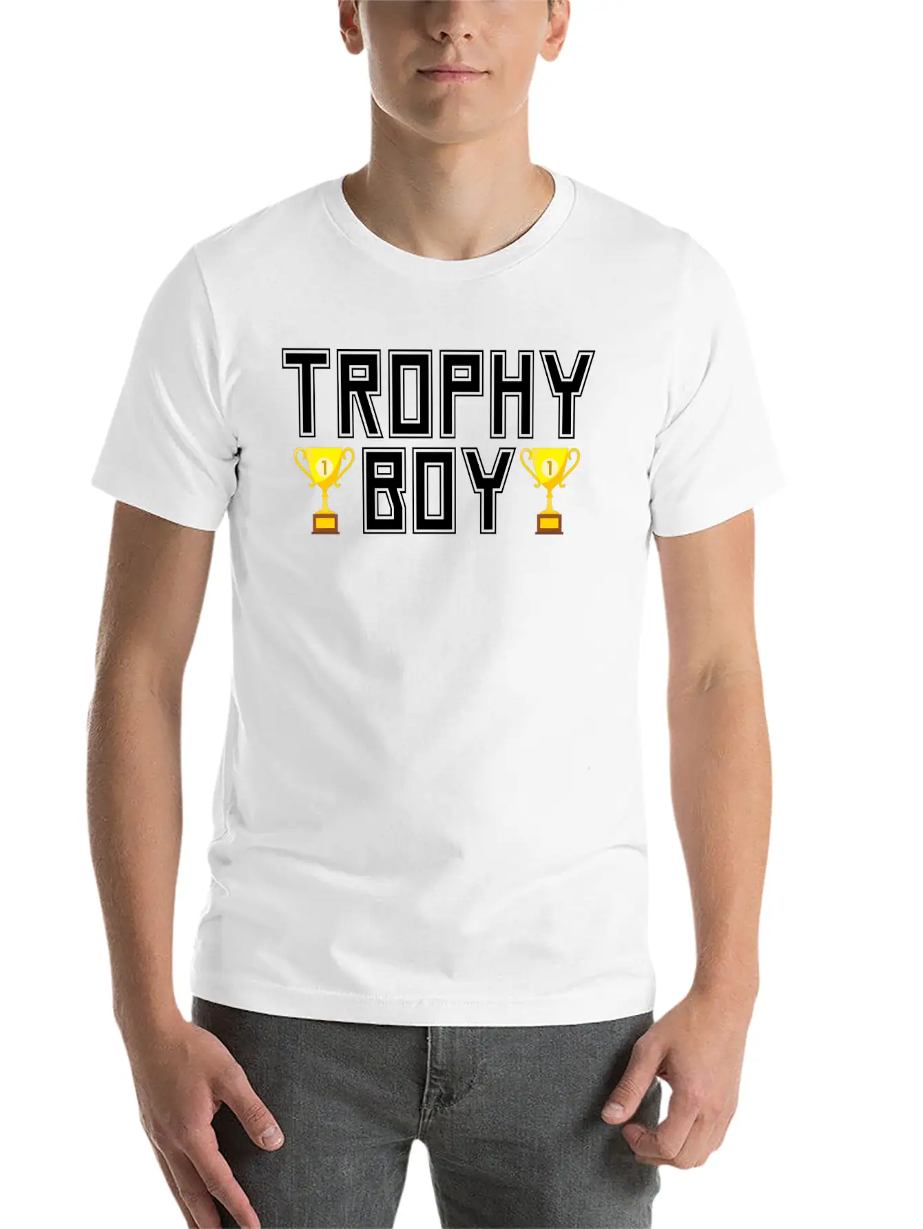 Trophy Boy Unisex Casual T-Shirt – Clean Design For Daily Comfort