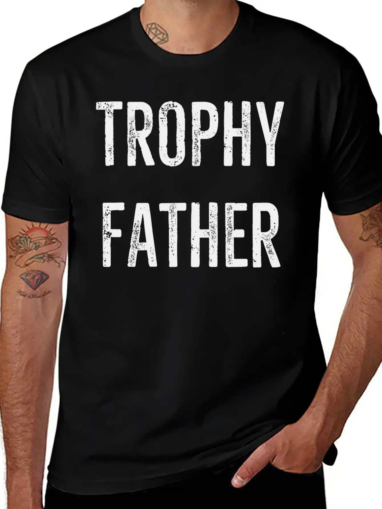Trophy Father Essential Cotton Tee For Daily Outfits – Unisex Style