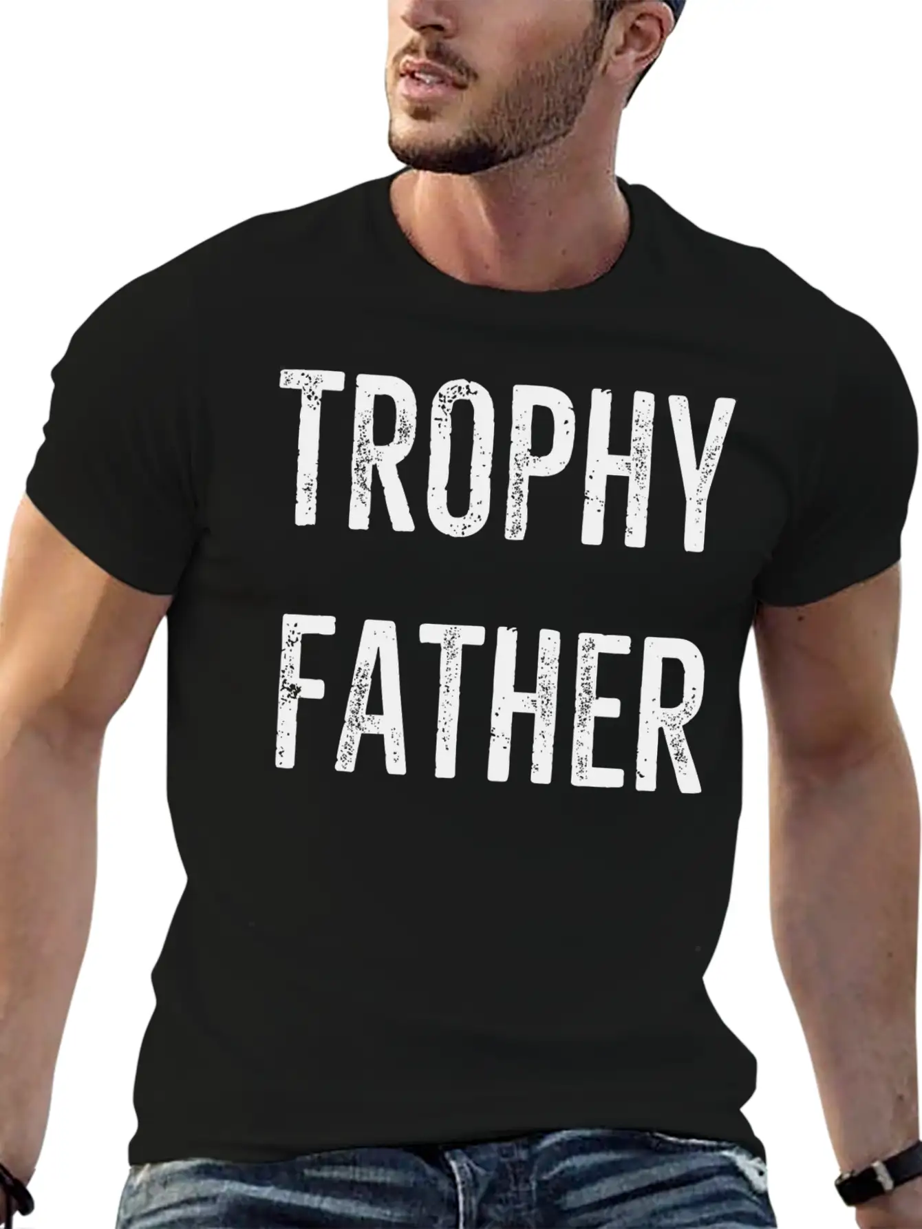 Trophy Father Essential Cotton Tee For Daily Outfits – Unisex Style