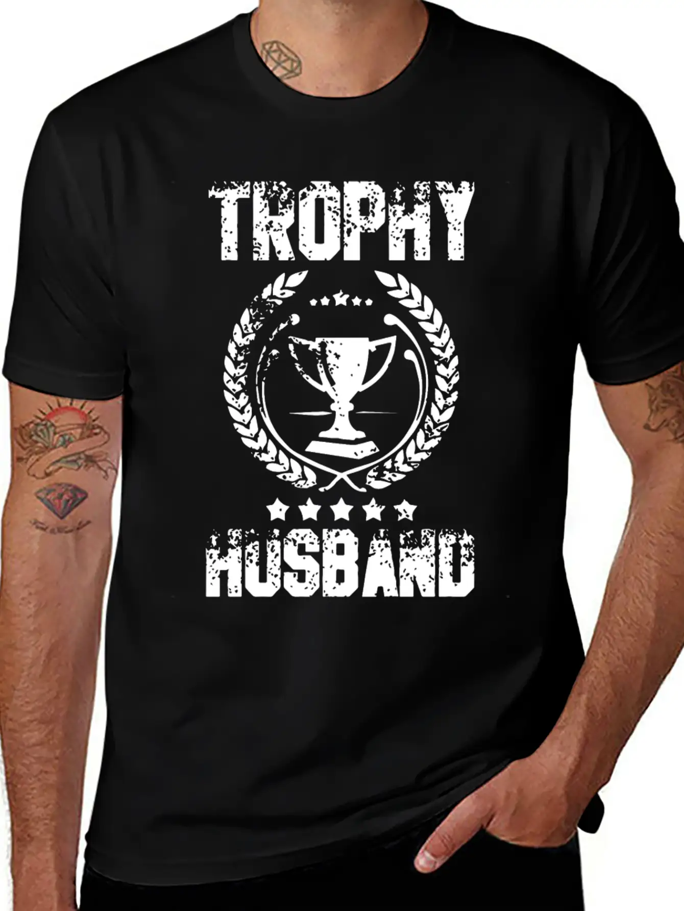 Trophy Husband T Shirts Modern Fit Casual T-Shirt – Clean And Versatile Design