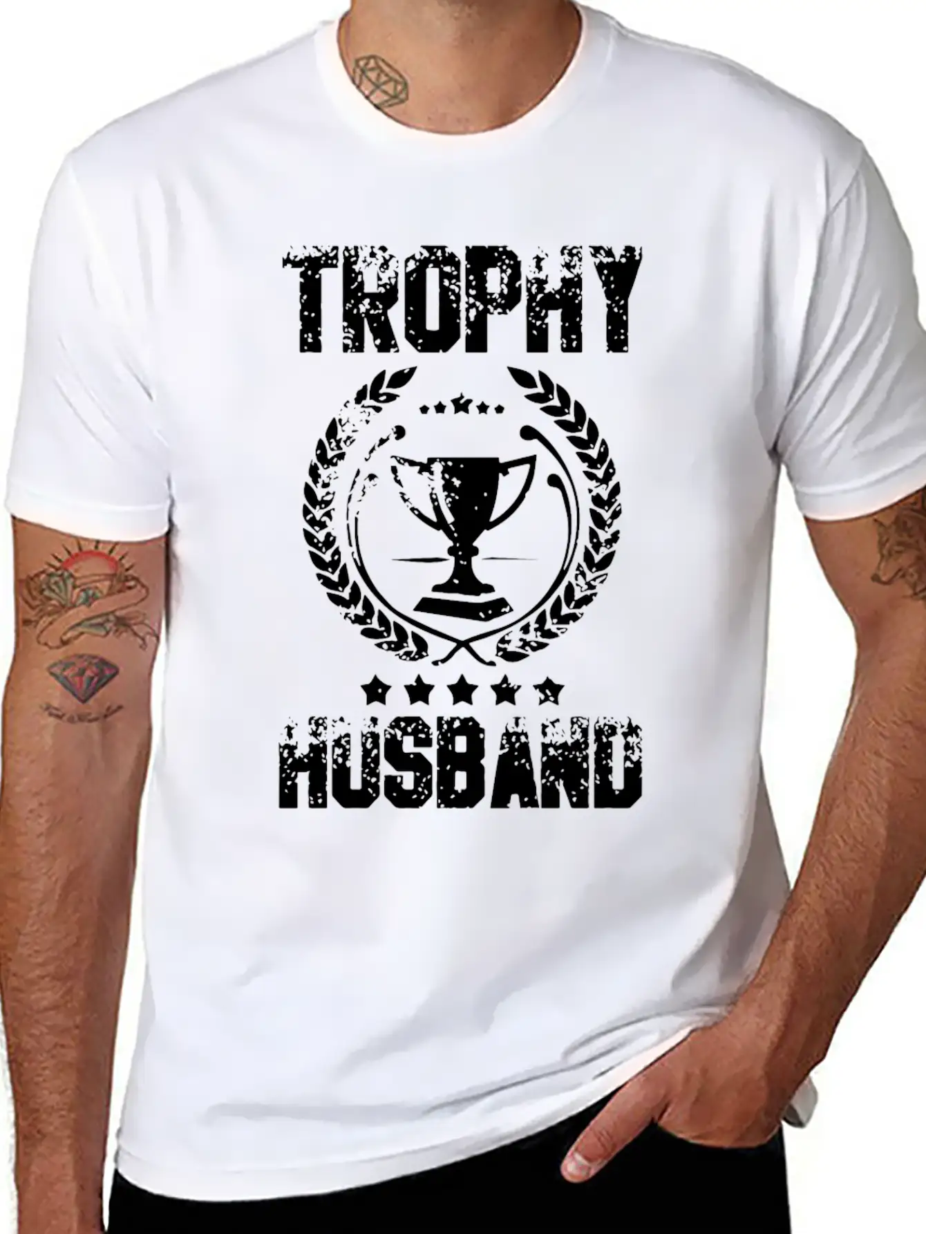 Trophy Husband T Shirts Modern Fit Casual T-Shirt – Clean And Versatile Design