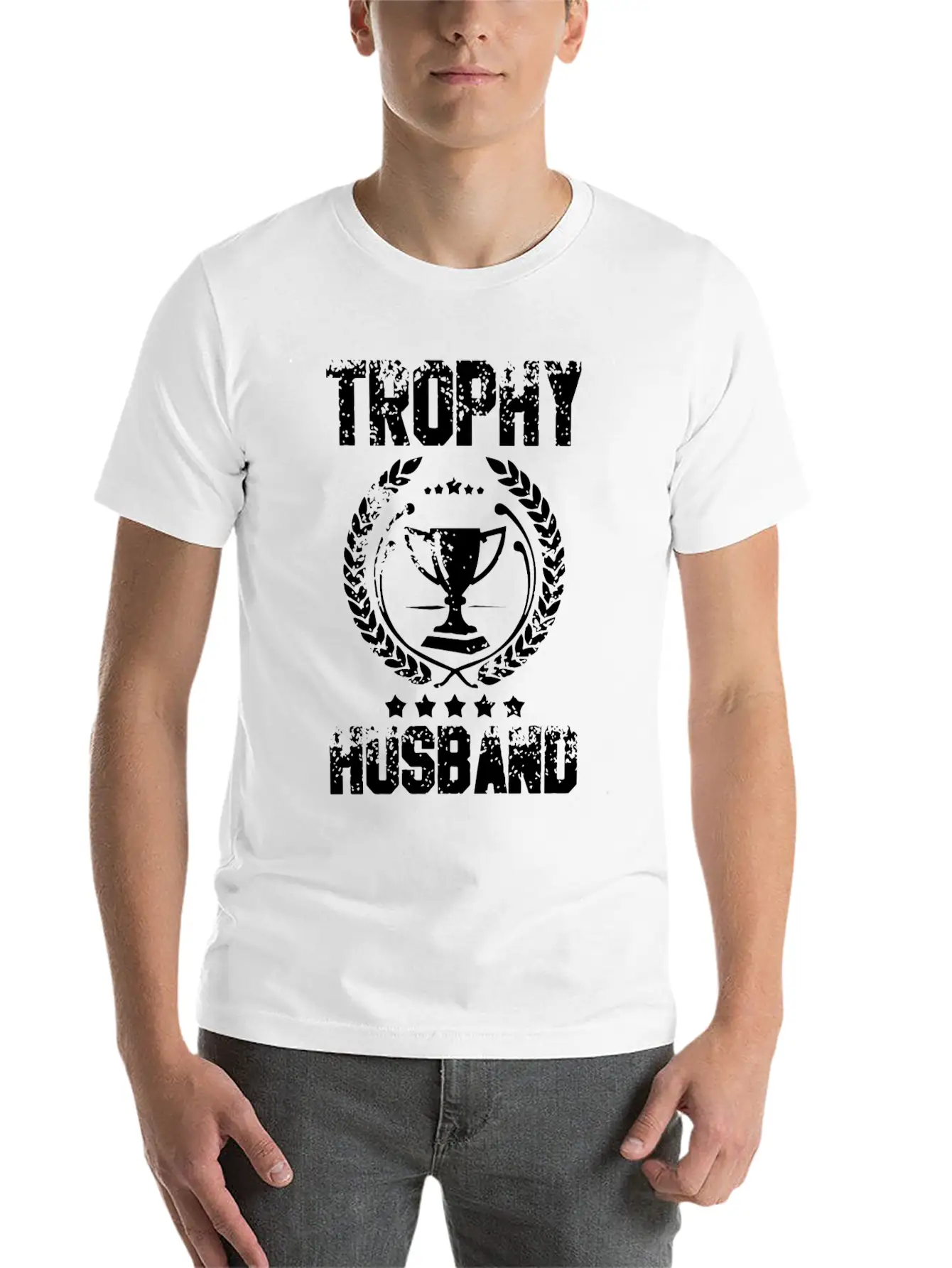 Trophy Husband T Shirts Modern Fit Casual T-Shirt – Clean And Versatile Design