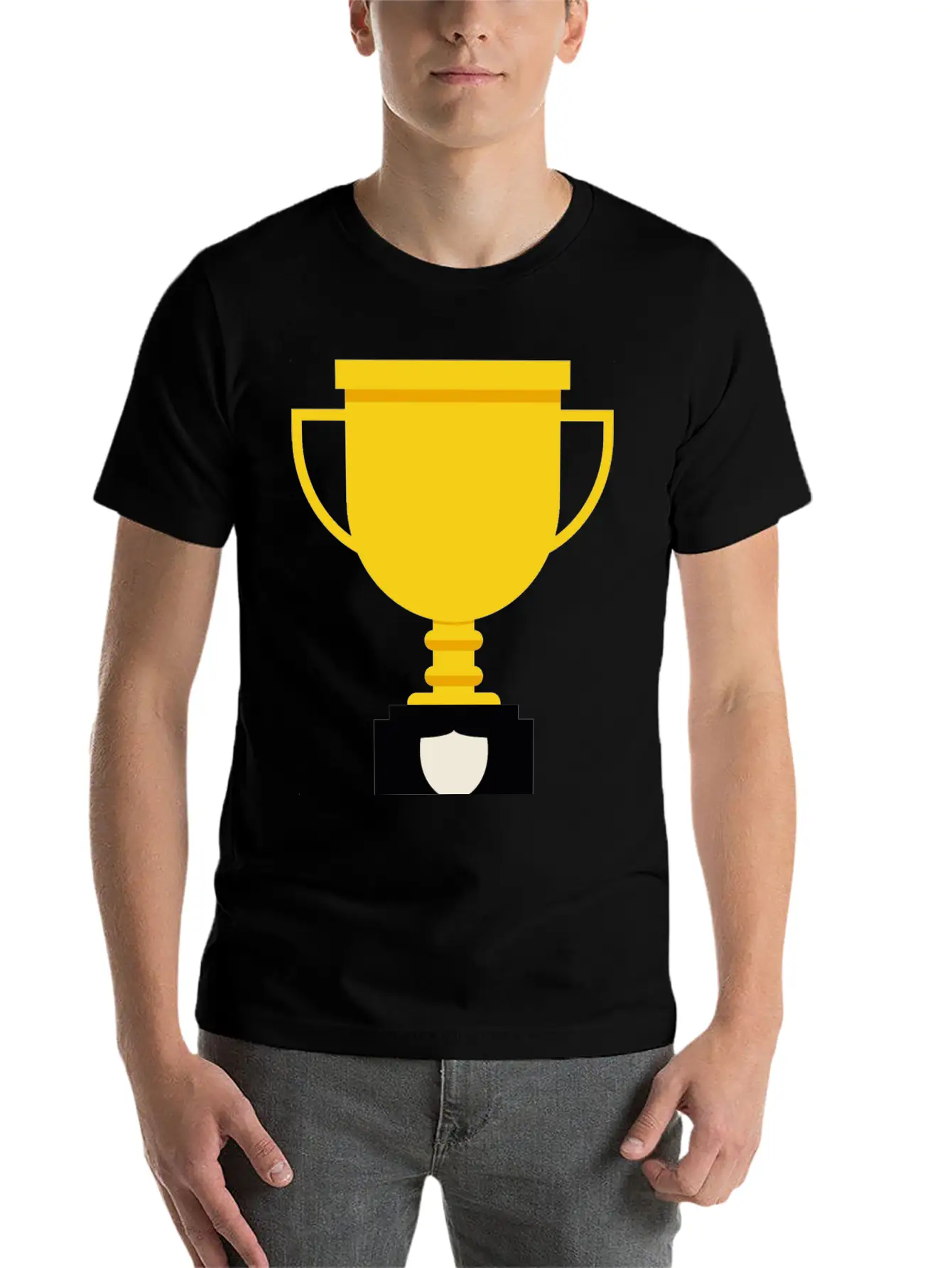 Trophy Unisex Casual T-Shirt – Clean Design For Daily Comfort