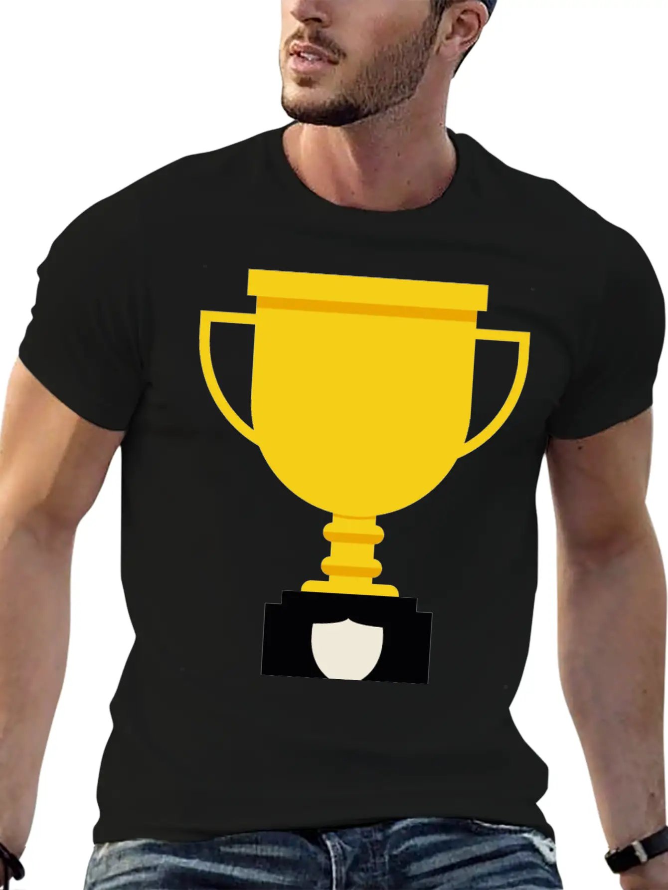 Trophy Unisex Casual T-Shirt – Clean Design For Daily Comfort