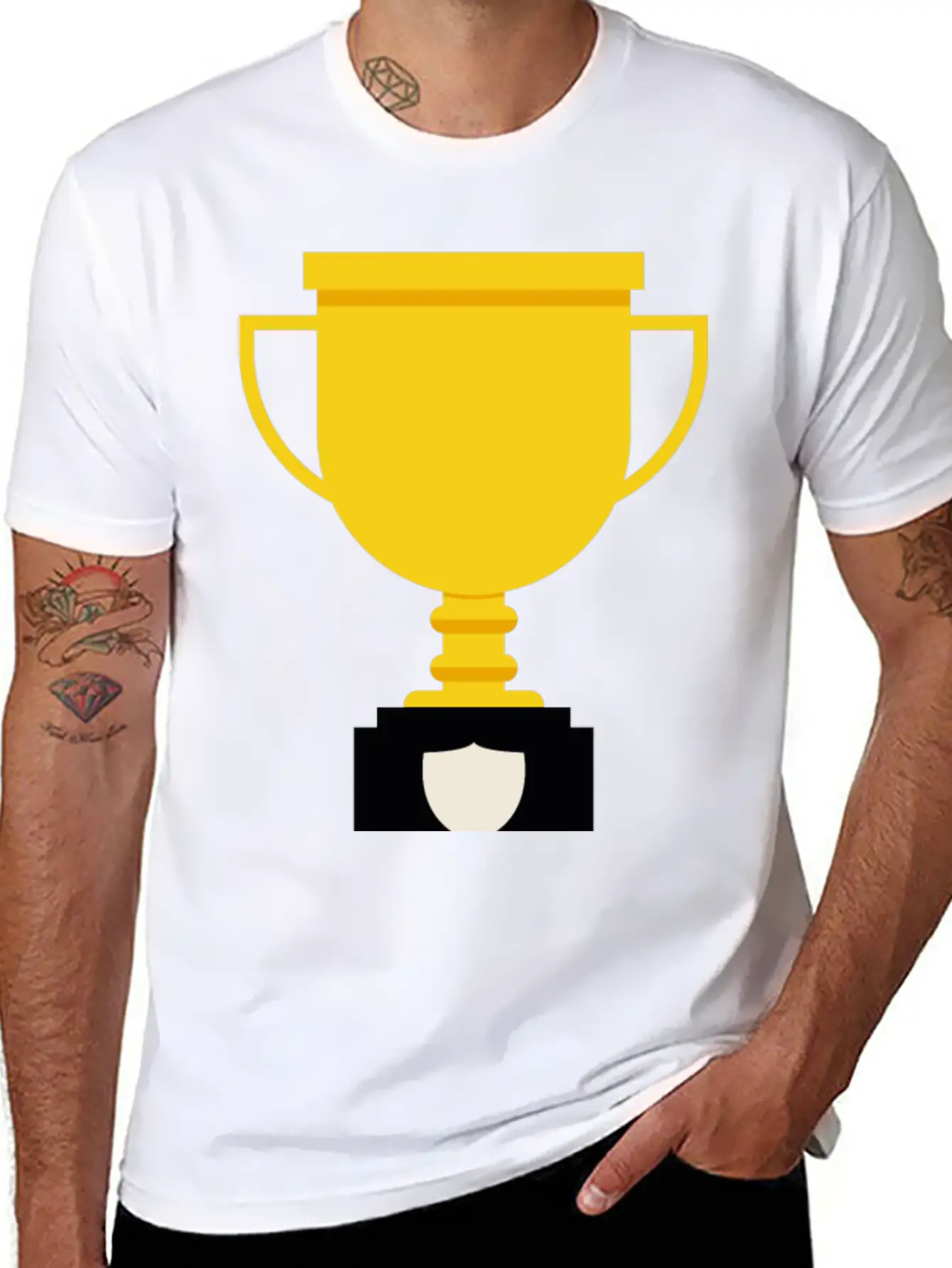 Trophy Unisex Casual T-Shirt – Clean Design For Daily Comfort