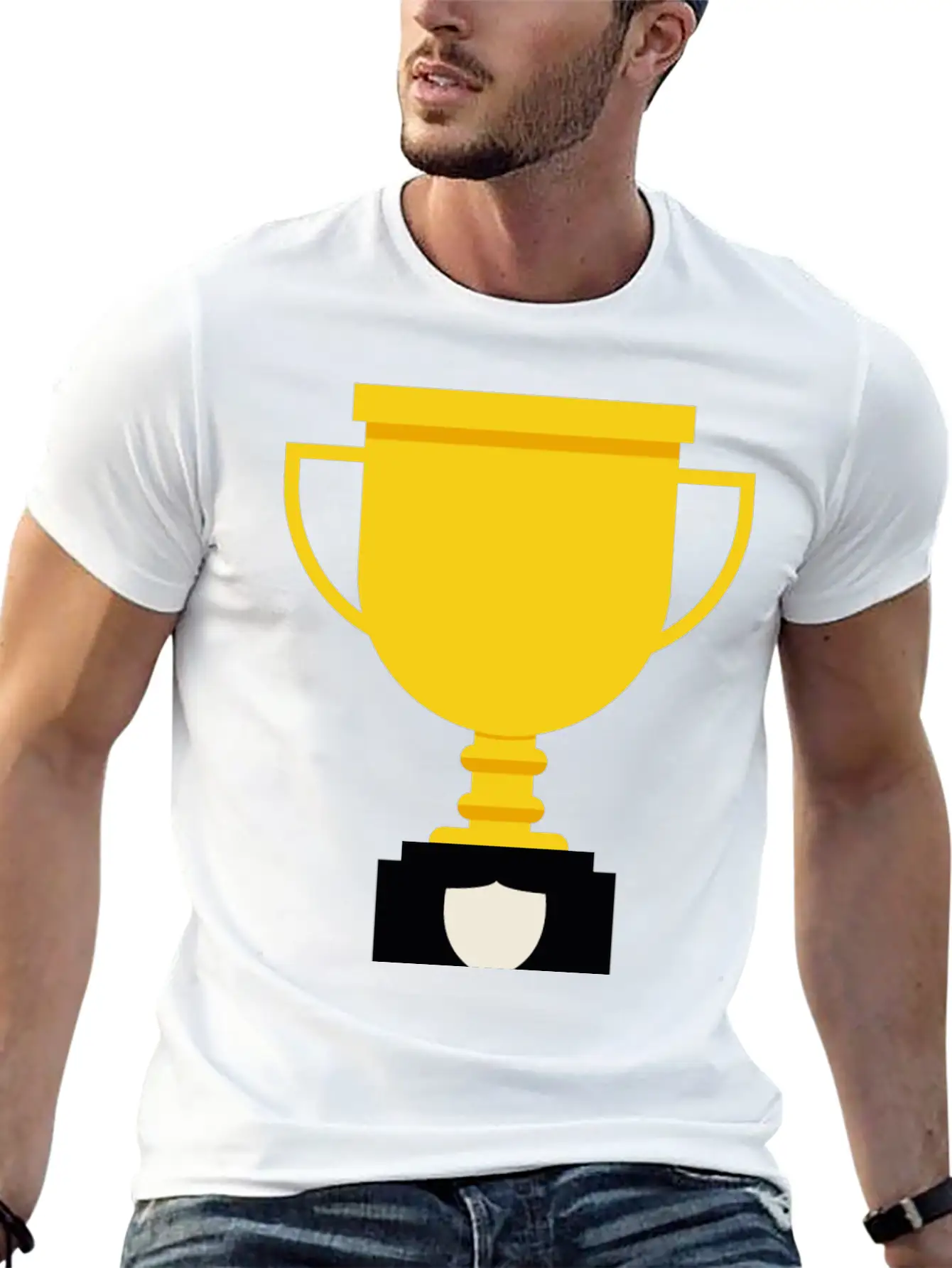 Trophy Unisex Casual T-Shirt – Clean Design For Daily Comfort