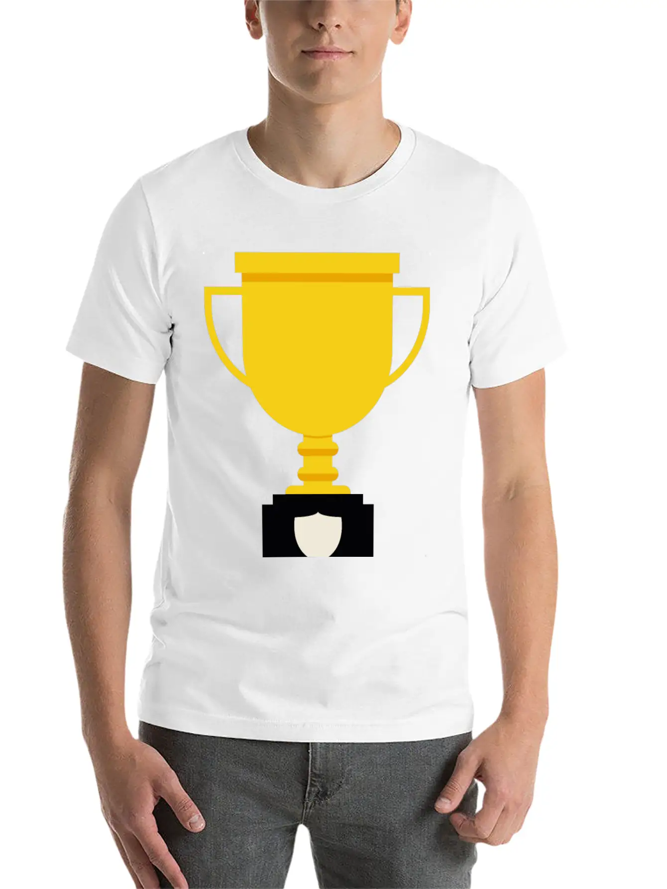 Trophy Unisex Casual T-Shirt – Clean Design For Daily Comfort