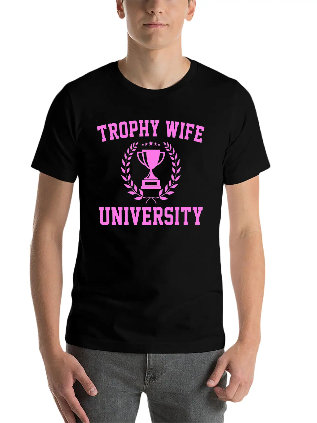 Trophy Wife University Soft Cotton Short Sleeve Tee – Unisex Wardrobe Staple