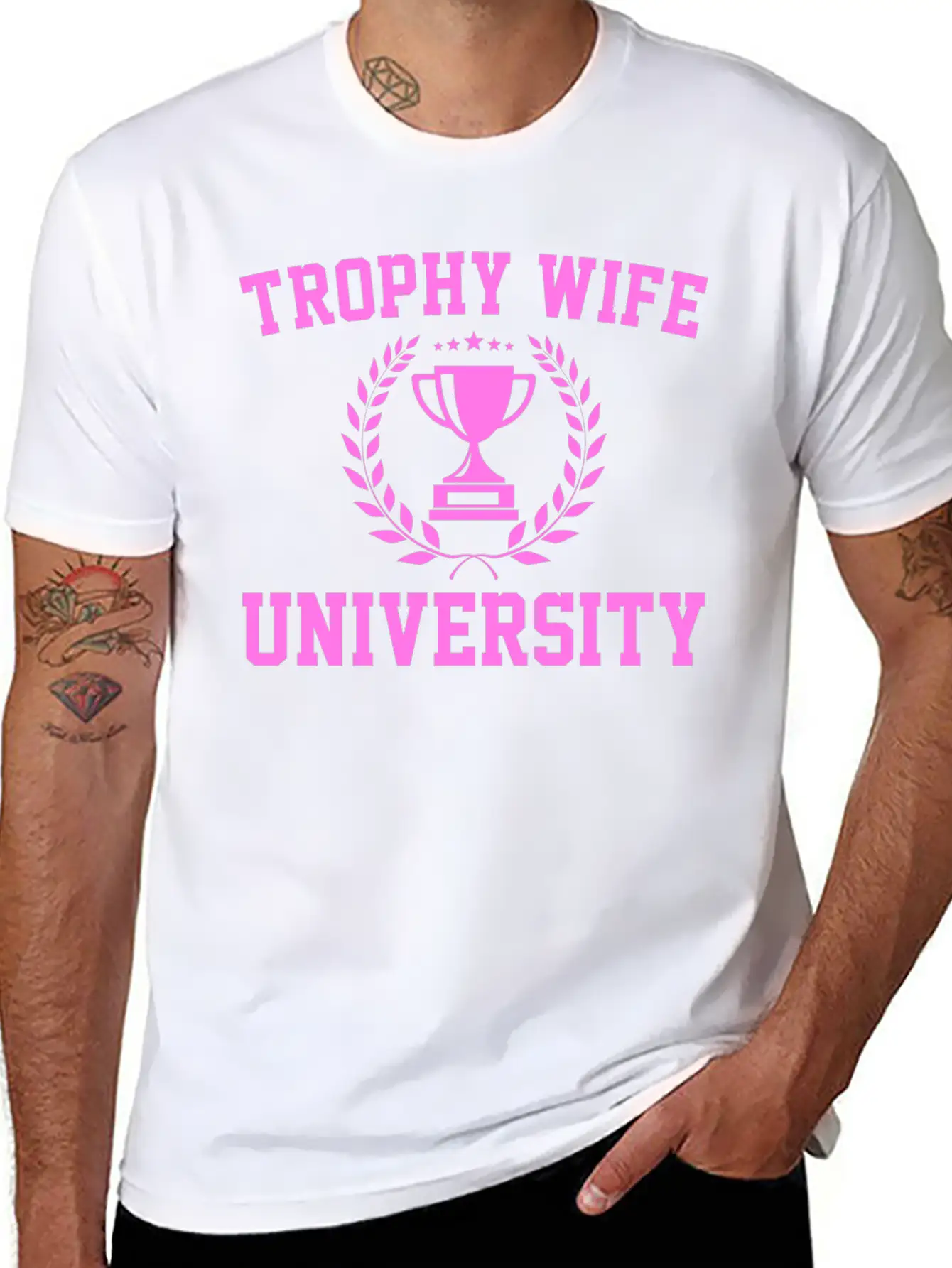 Trophy Wife University Soft Cotton Short Sleeve Tee – Unisex Wardrobe Staple