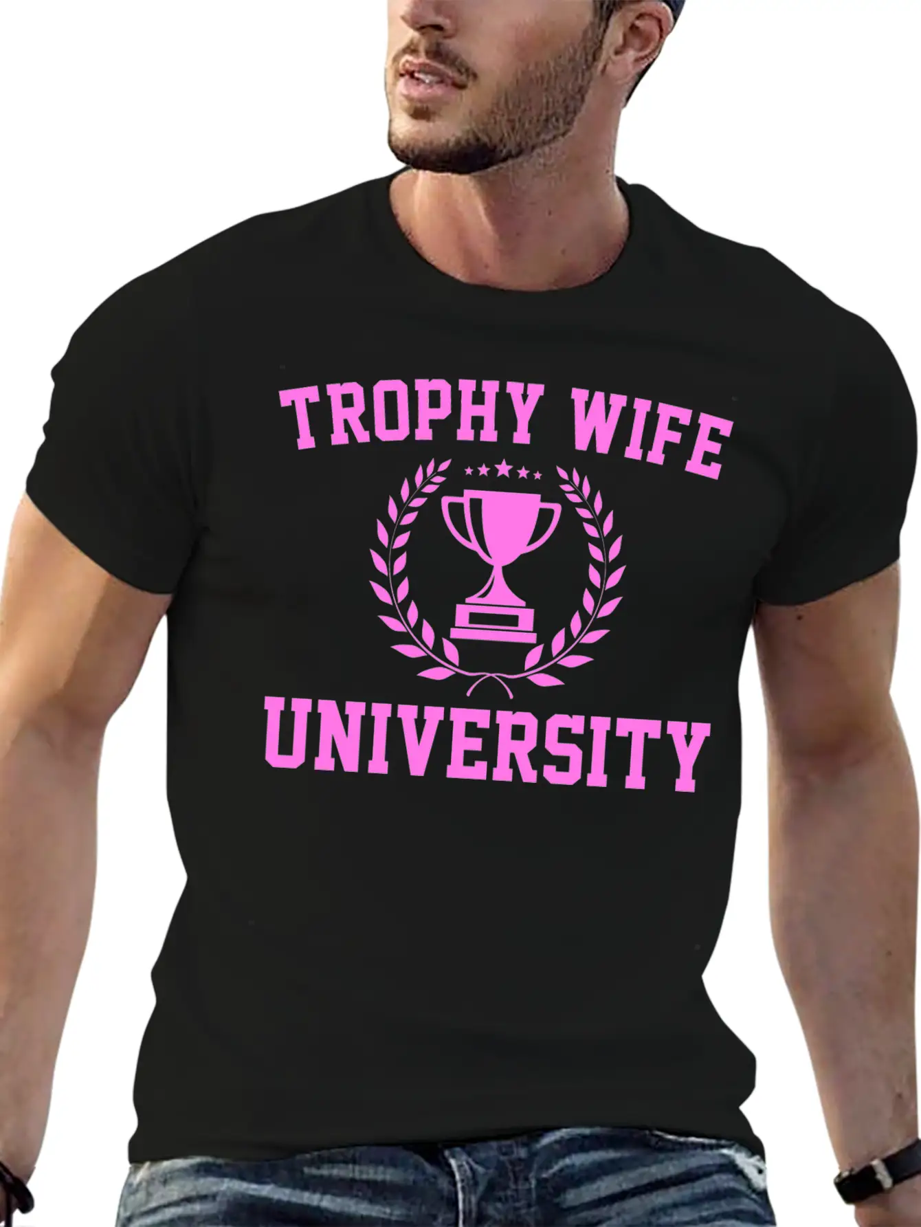 Trophy Wife University Soft Cotton Short Sleeve Tee – Unisex Wardrobe Staple
