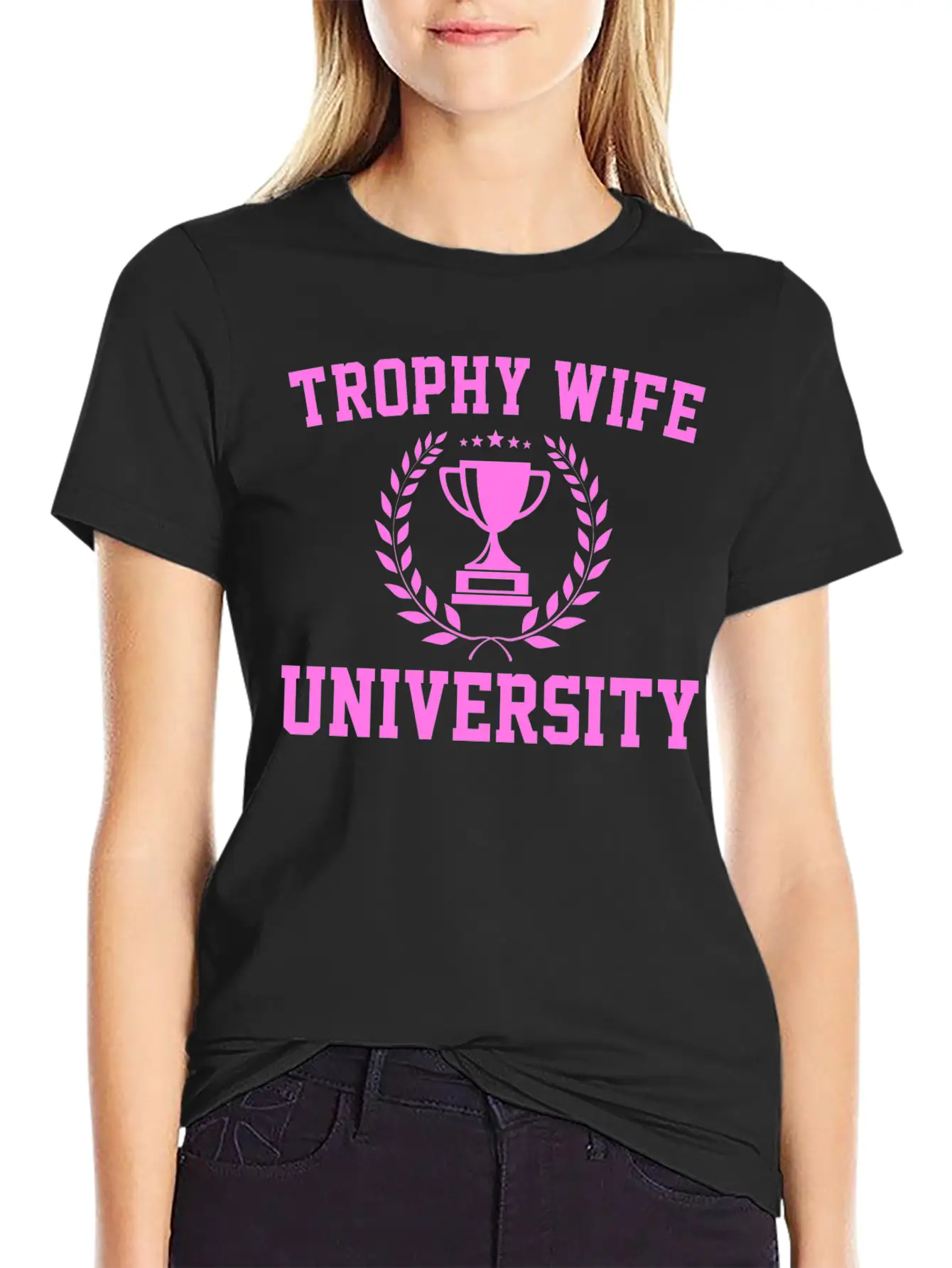 Trophy Wife University Soft Cotton Short Sleeve Tee – Unisex Wardrobe Staple