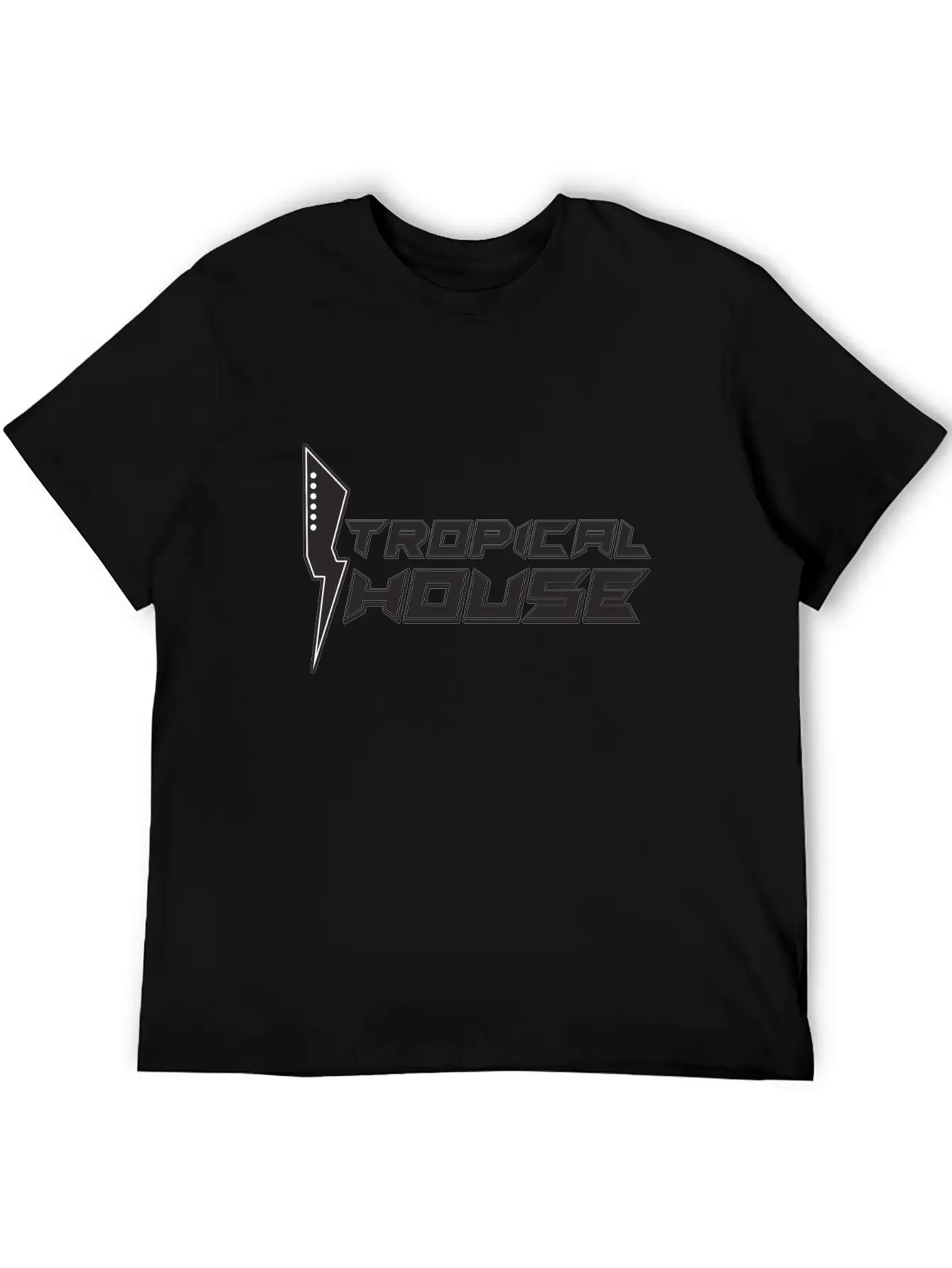 Tropical House Comfortable Minimalist Graphic Tee – Summer Style Essential