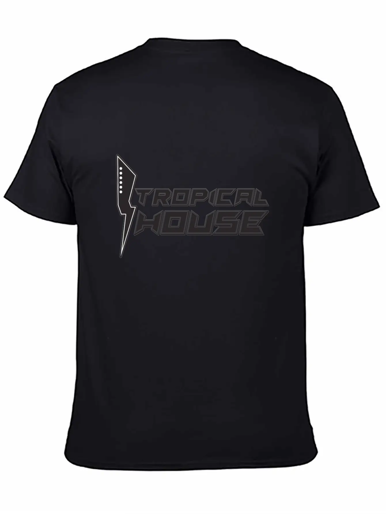 Tropical House Comfortable Minimalist Graphic Tee – Summer Style Essential