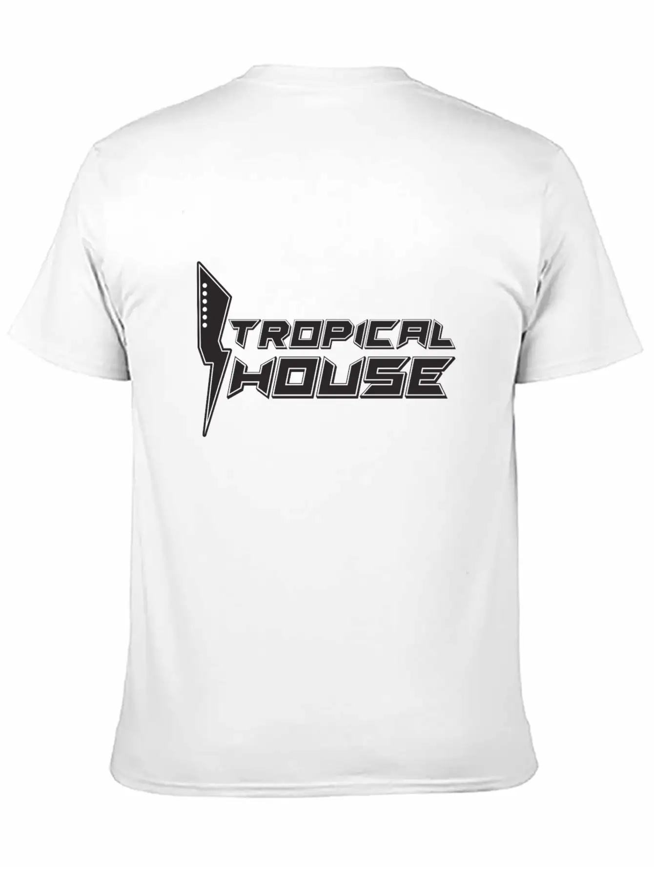Tropical House Comfortable Minimalist Graphic Tee – Summer Style Essential
