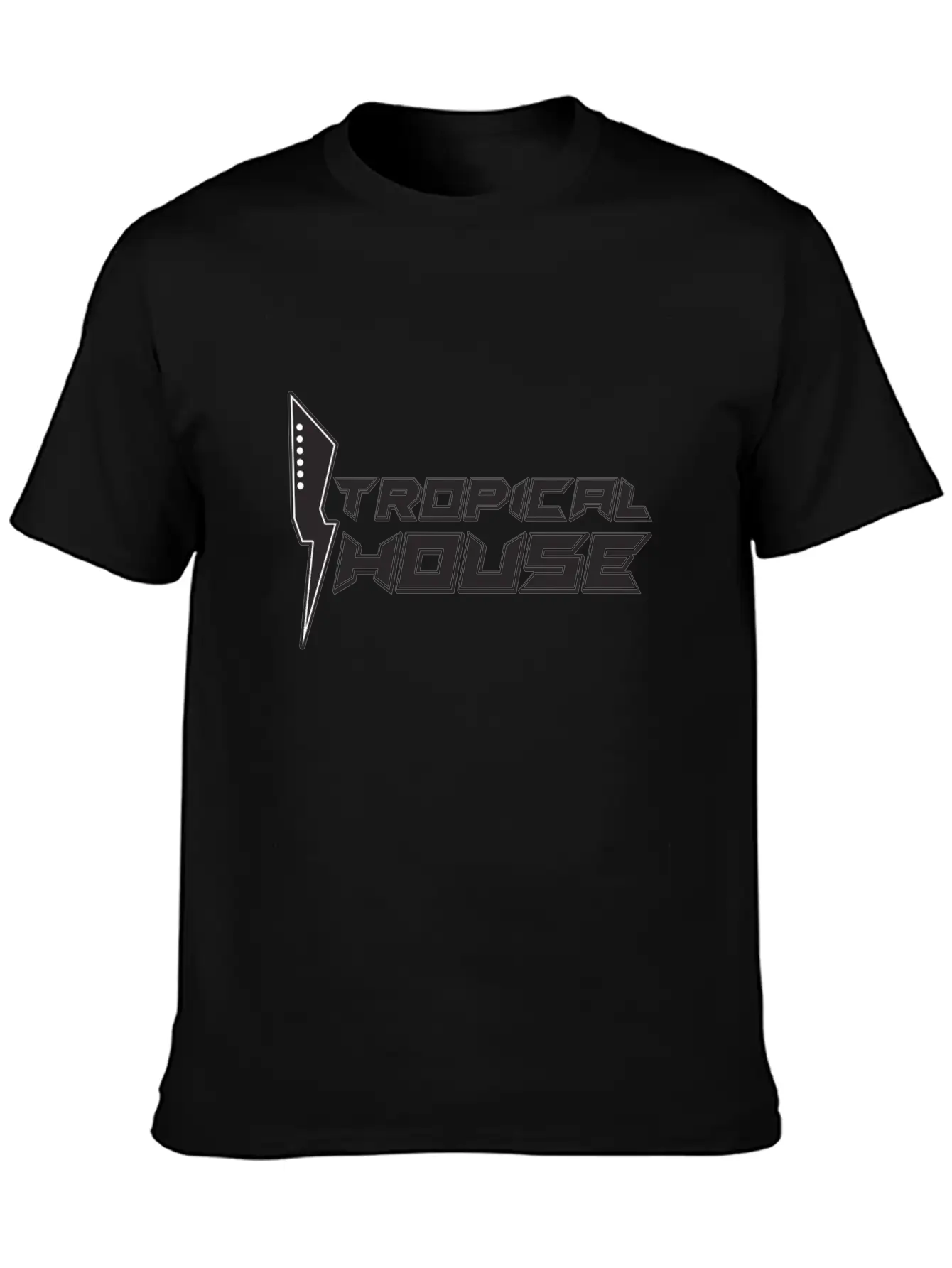 Tropical House Comfortable Minimalist Graphic Tee – Summer Style Essential