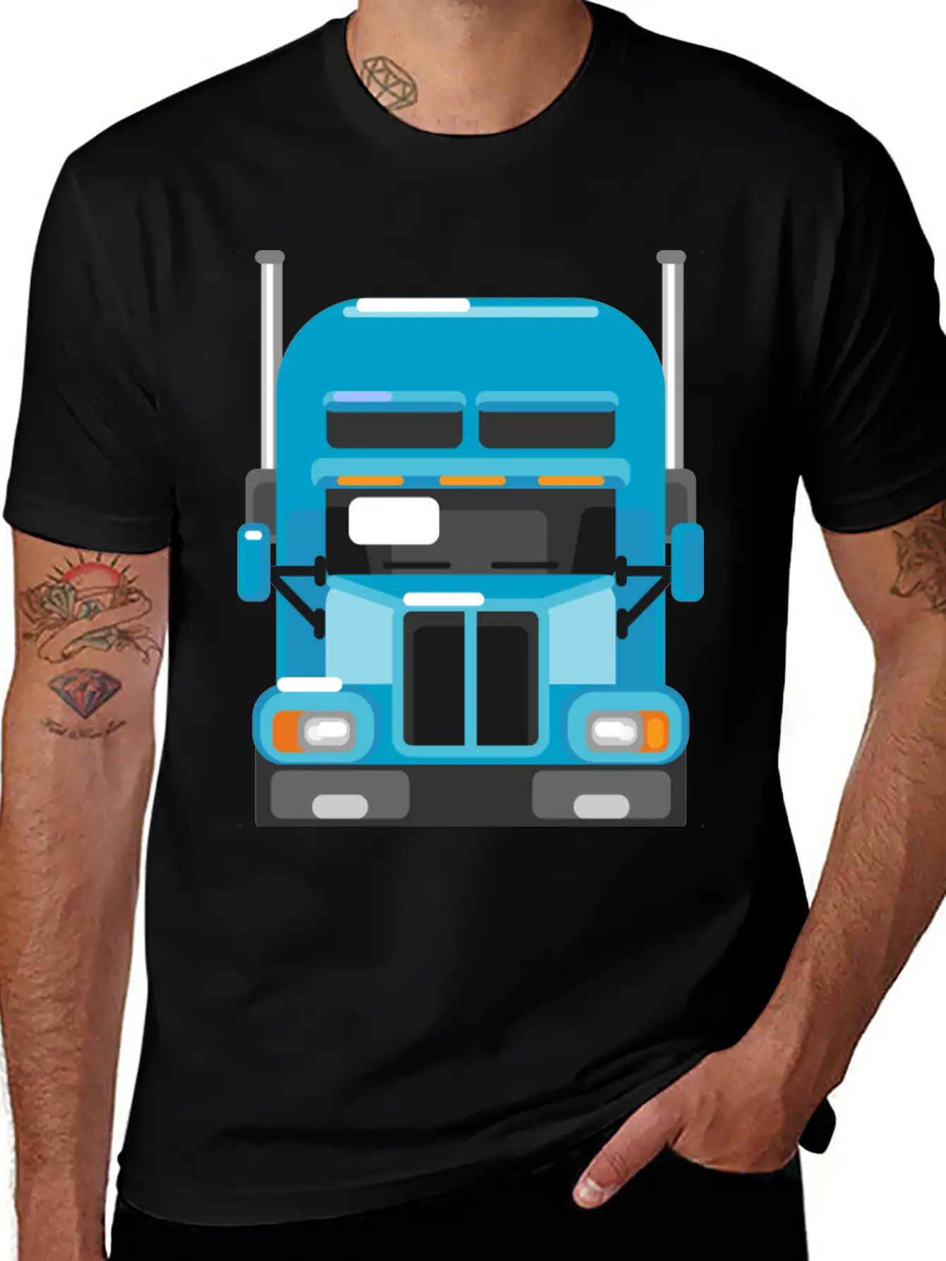 Truck 07 Classic Fit Graphic Tee For Daily Comfort – Unisex Cotton Shirt