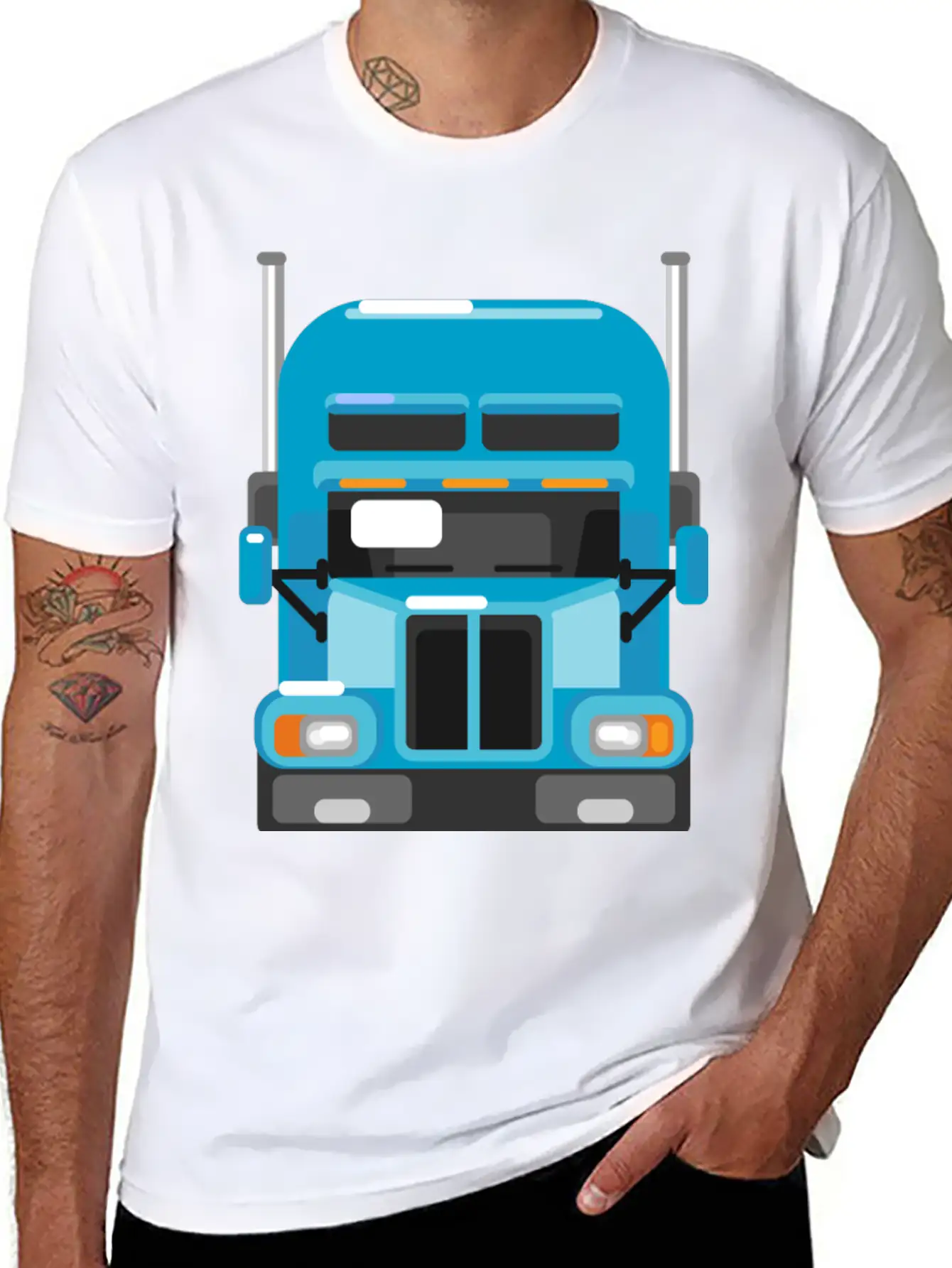 Truck 07 Classic Fit Graphic Tee For Daily Comfort – Unisex Cotton Shirt