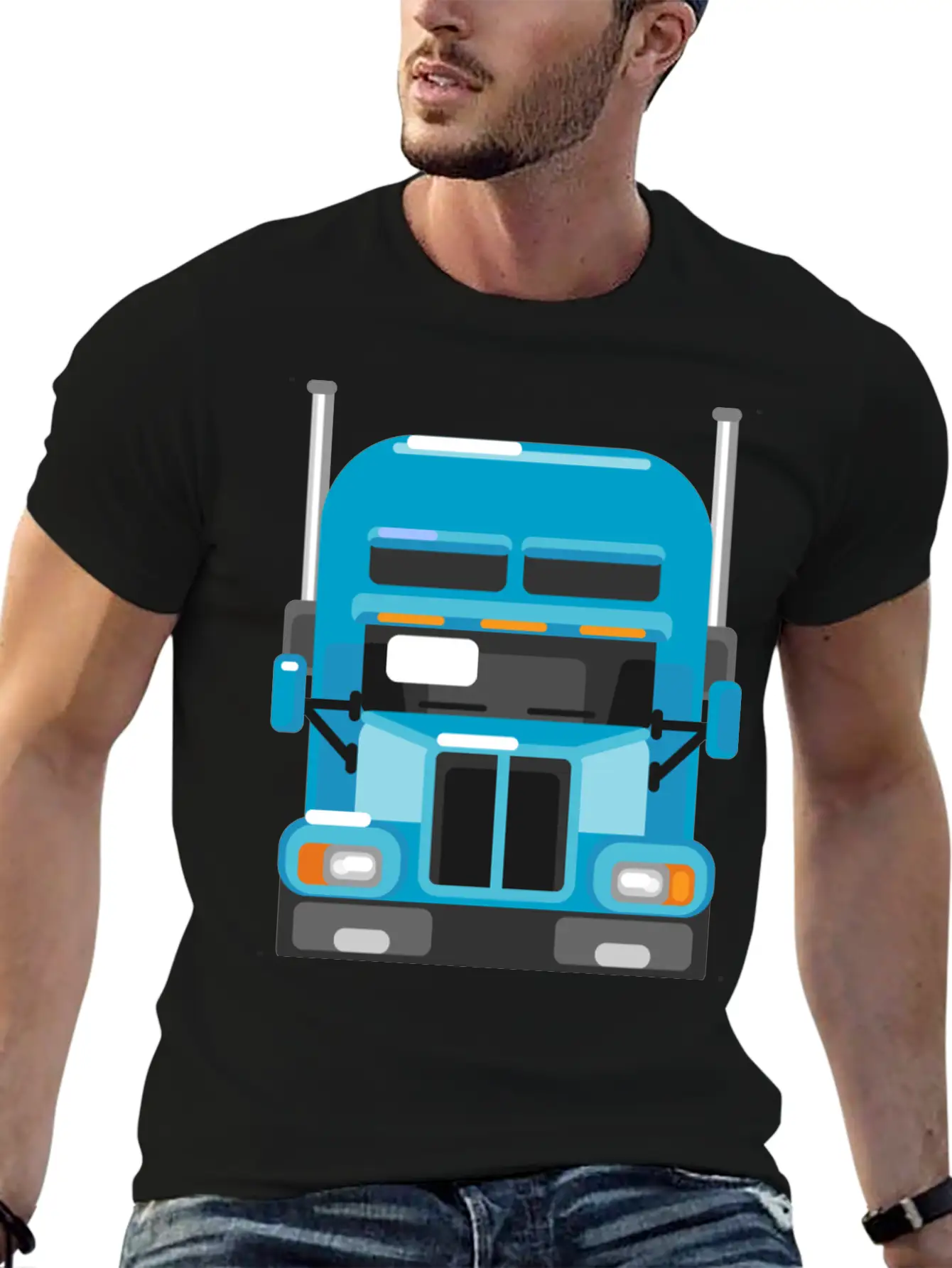 Truck 07 Classic Fit Graphic Tee For Daily Comfort – Unisex Cotton Shirt